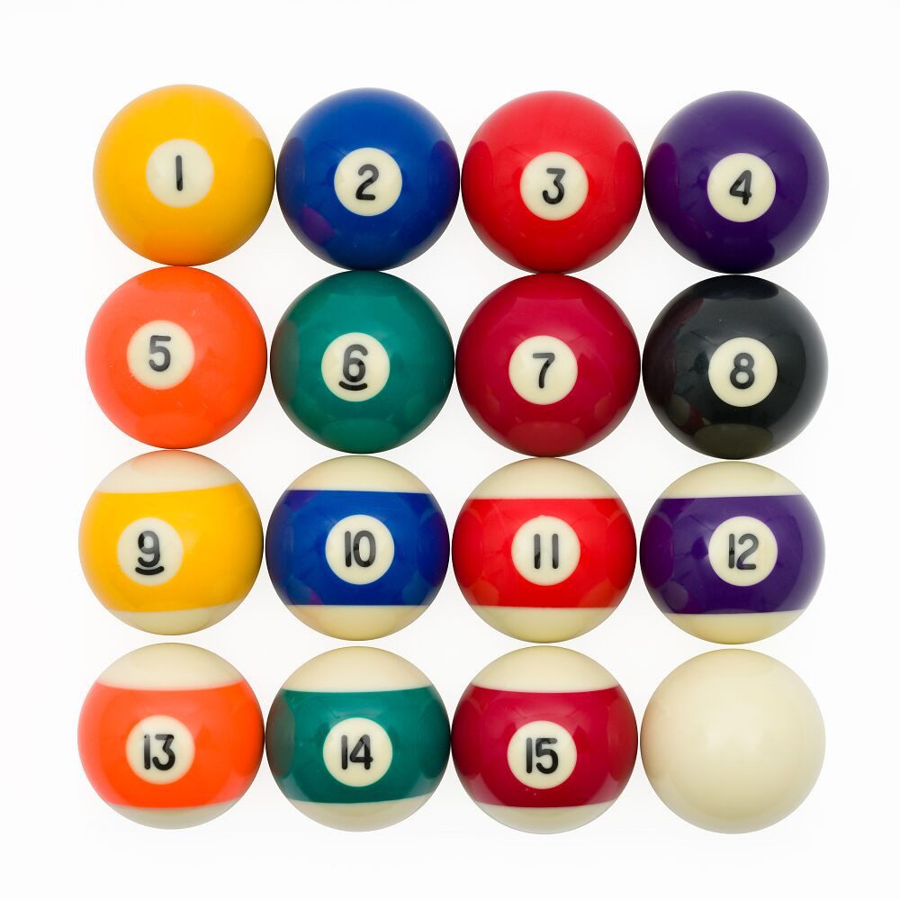 Sportime Billardtisch Billardkugeln Pool Sport, Optimal für das tägliche Spiel