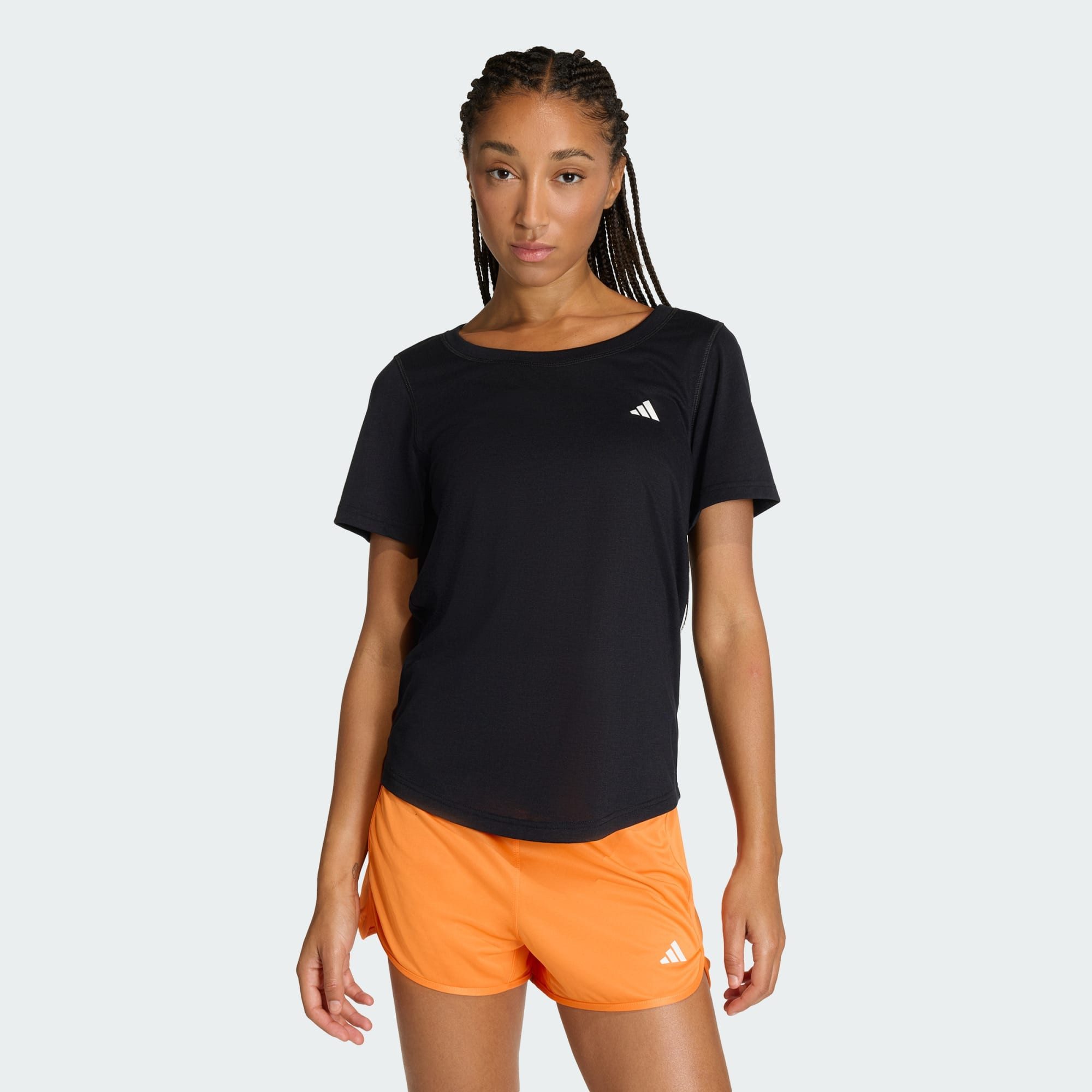 adidas Performance Trainingsshirt WORKOUT ESSENTIALS T-SHIRT MIT TIEFEM AUSSCHNITT