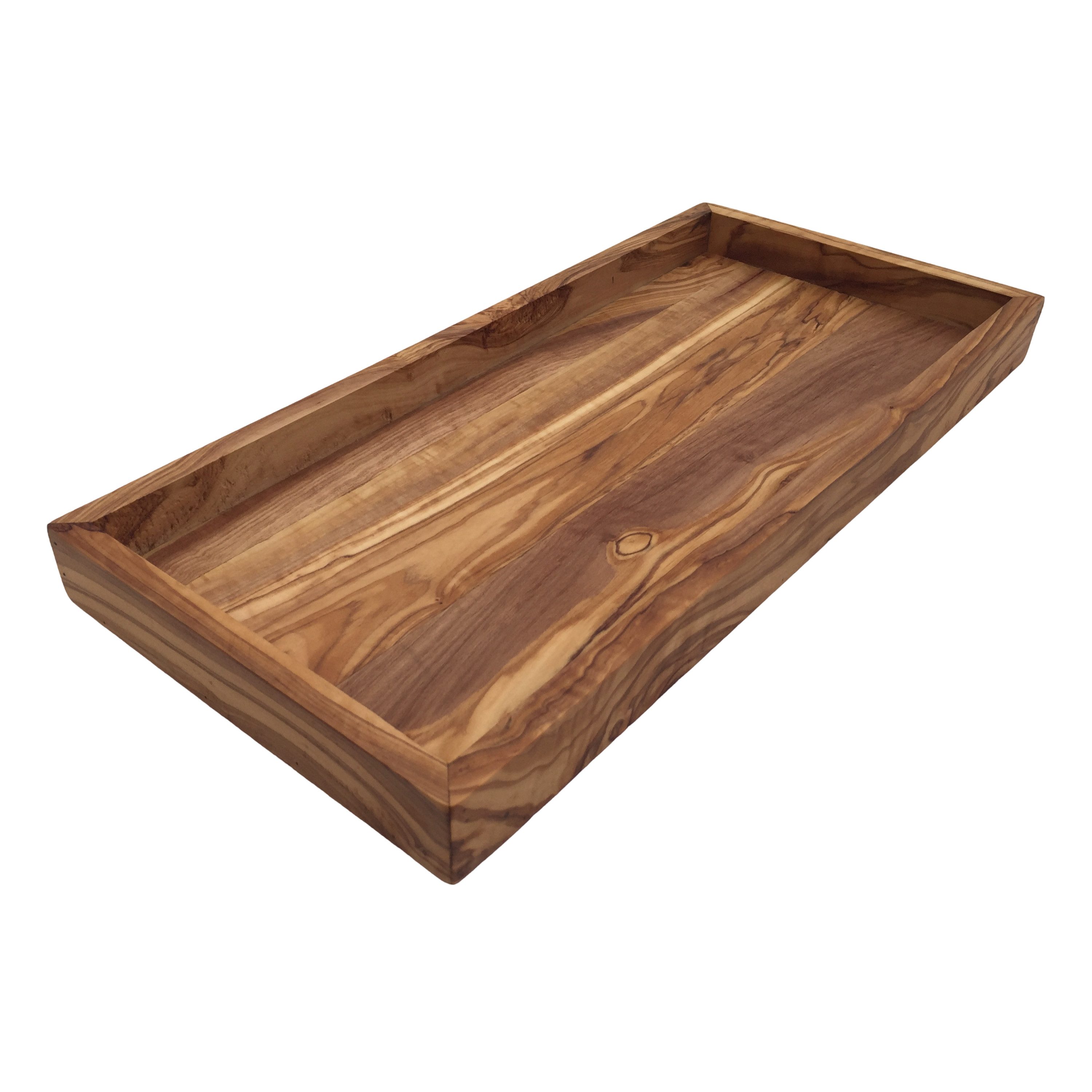 medina mood Tablett "My Day" 37 x 17 x 3 cm, rechteckige Ablage aus Olivenholz, (1-tlg)
