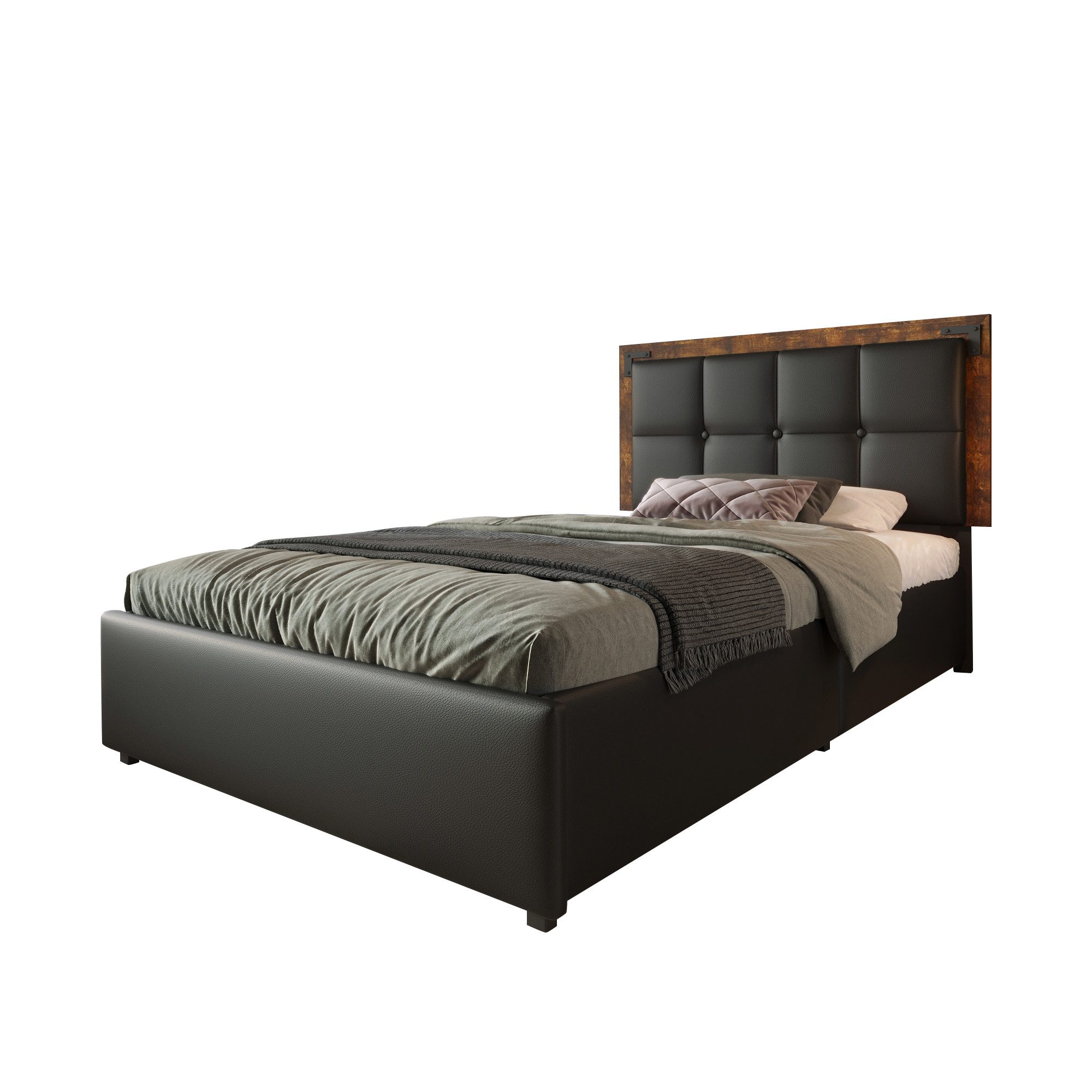HAUSS SPOLE Polsterbett 90x200cm mit LED-Beleuchtung, günstig online kaufen