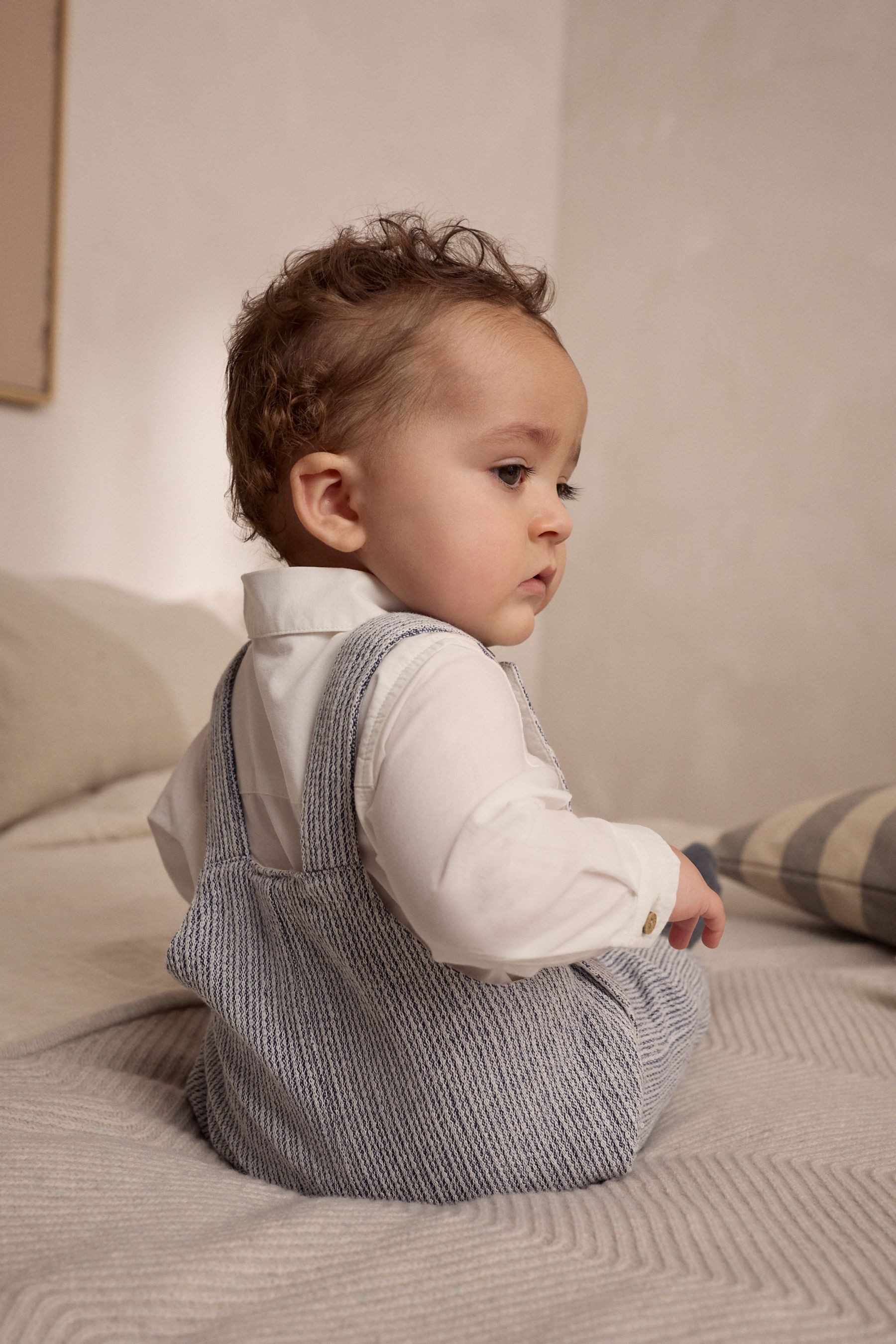 Next Body & Hose Baby-Latzhose und Bodysuit aus Baumwollgewebe (2-tlg)