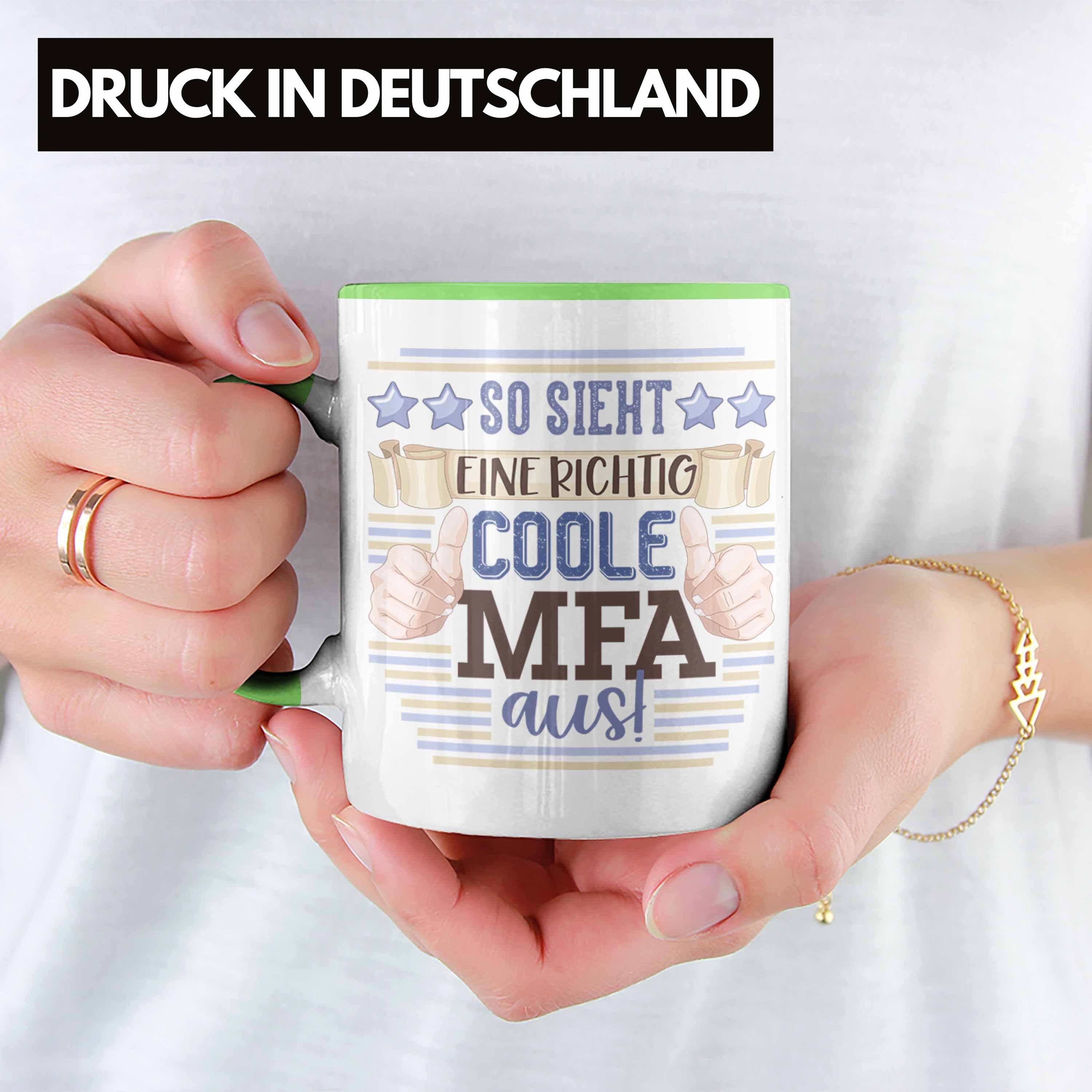 Geschenk Grün Tasse So Trendation Beste Arzthelferin Medizinische MFA Fachangestellte Tasse