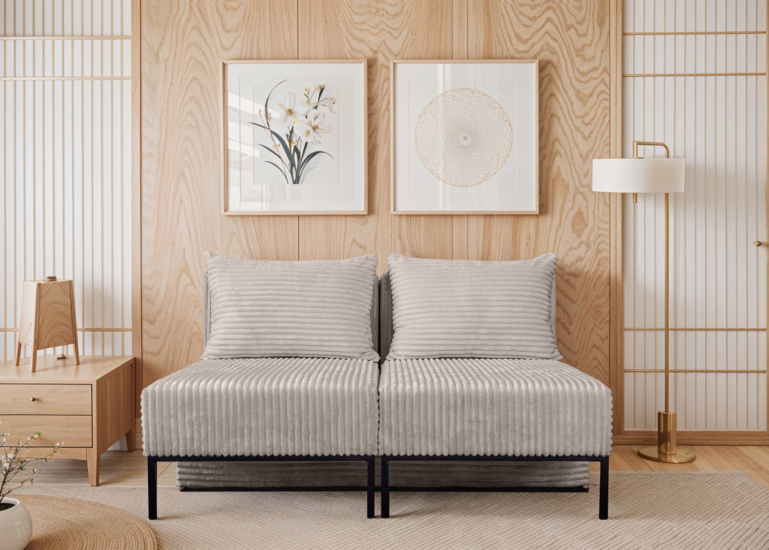 Kaiser Möbel Chaiselongue Sofa,Ecksofa, Betten, MOOKA 4in1-Multifunktions-System, Sofa mit Schlaffunktion, Eckcouch, Bett, Chaiselongue (4in1)