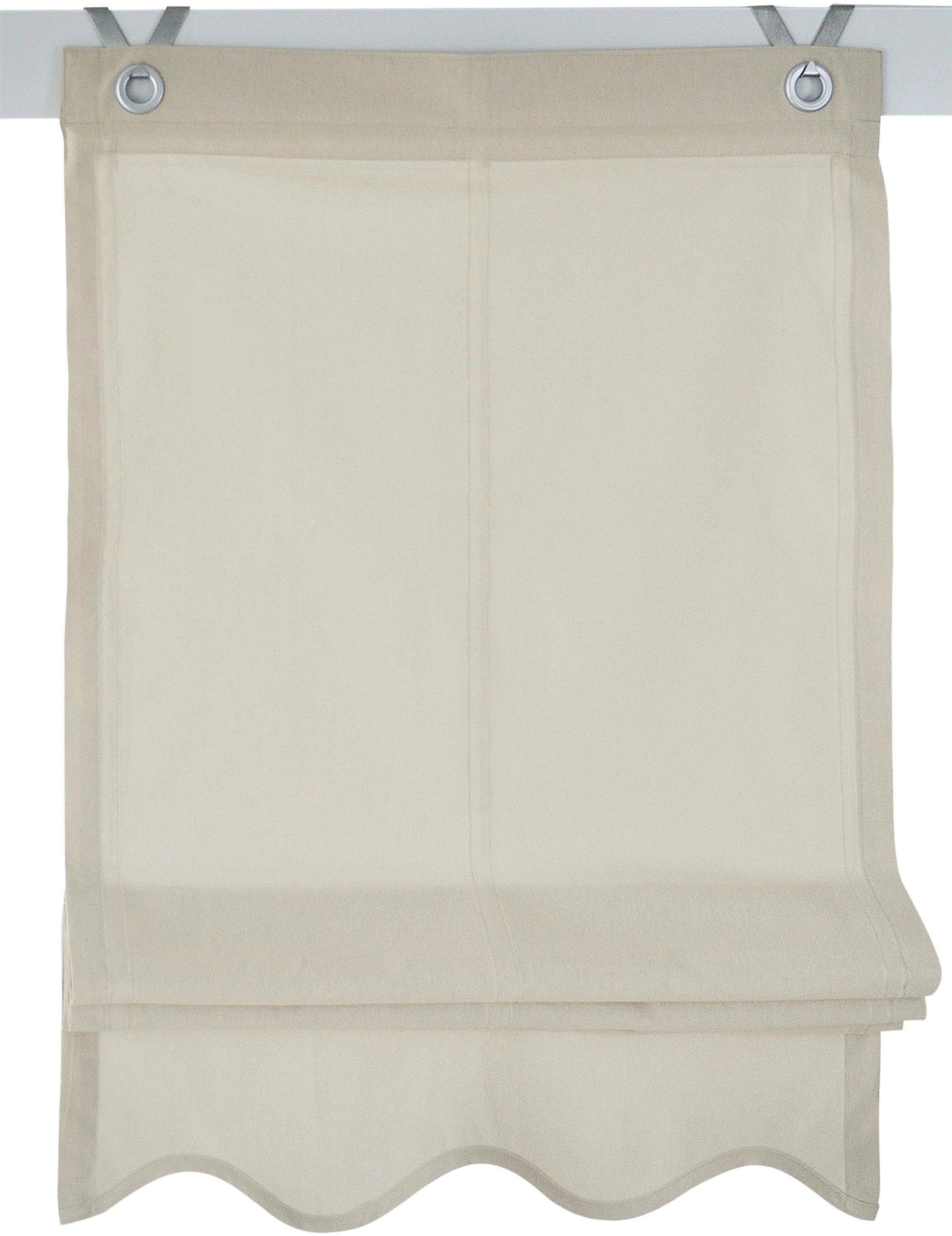 Kutti Raffrollo Olivia, mit Hakenaufhängung, ohne Bohren, freihängend, blic günstig online kaufen