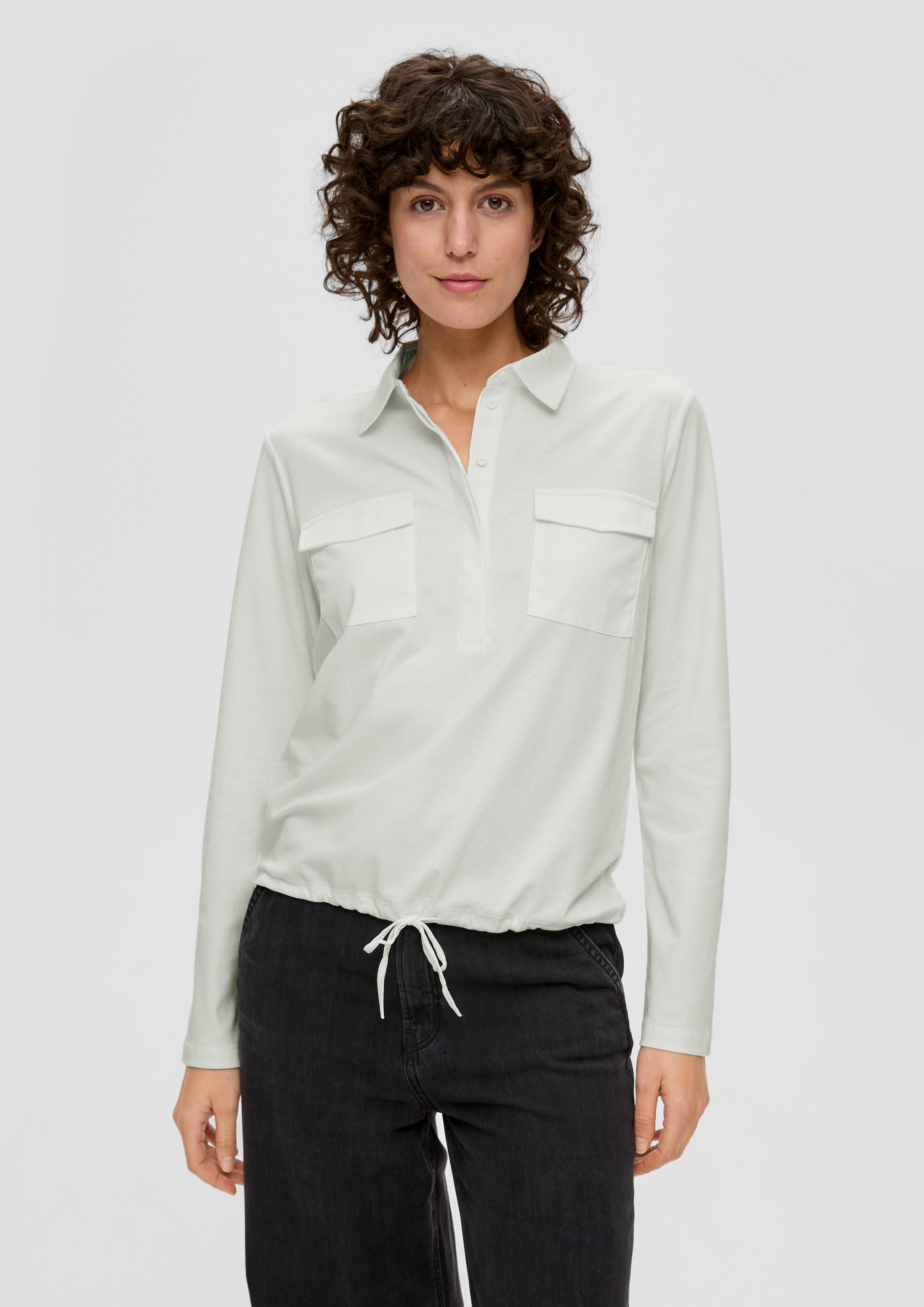 Langarmshirt Longsleeve im Utility-Stil