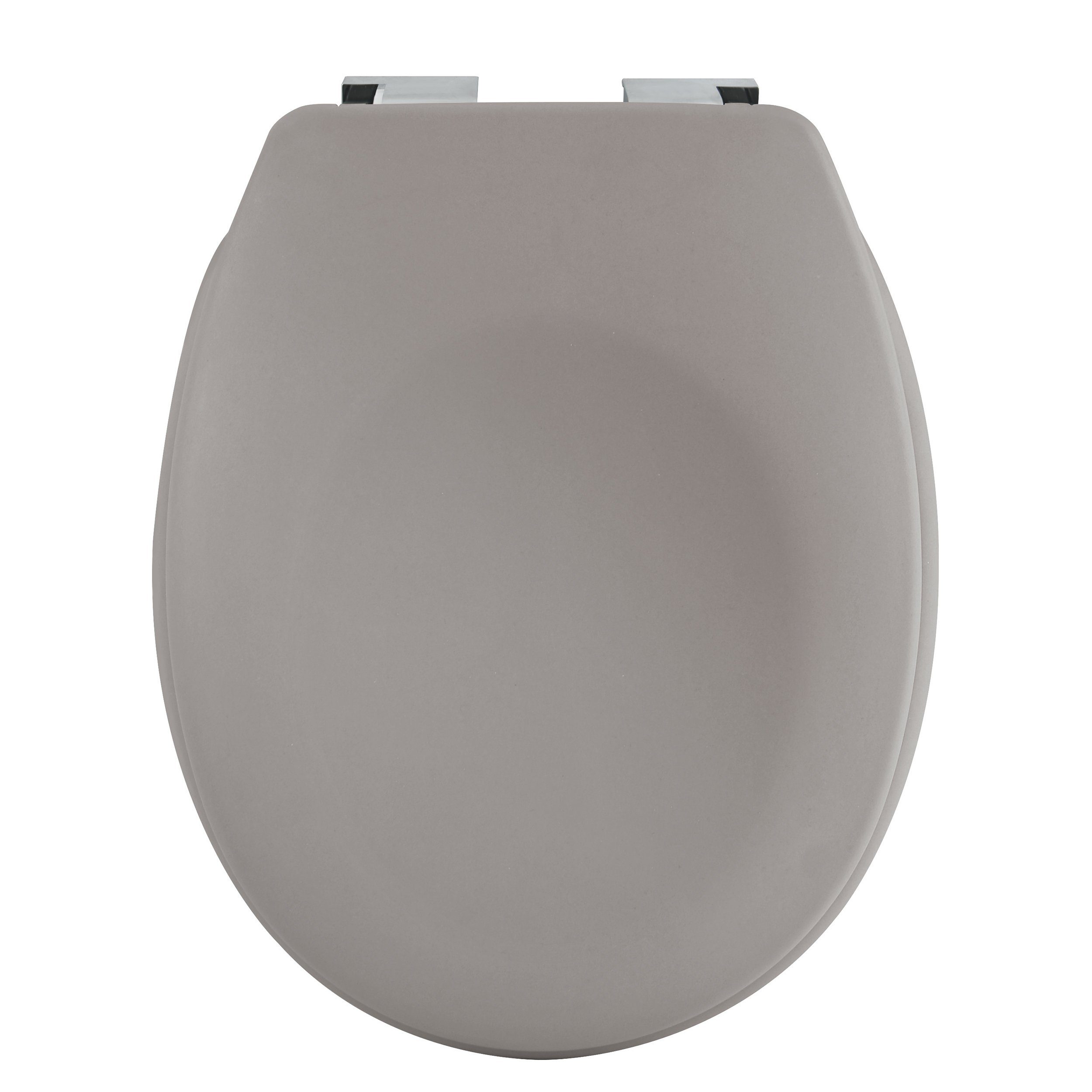 spirella matt taupe Toilettendeckel Kunststoff, Absenkautomatik, in Stabilität, NEELA, Duroplast langlebig, WC-Sitz leichtem angesagter oval, Trendfarben Soft Premium bruchsicher, hohe Close neue Optik, aus