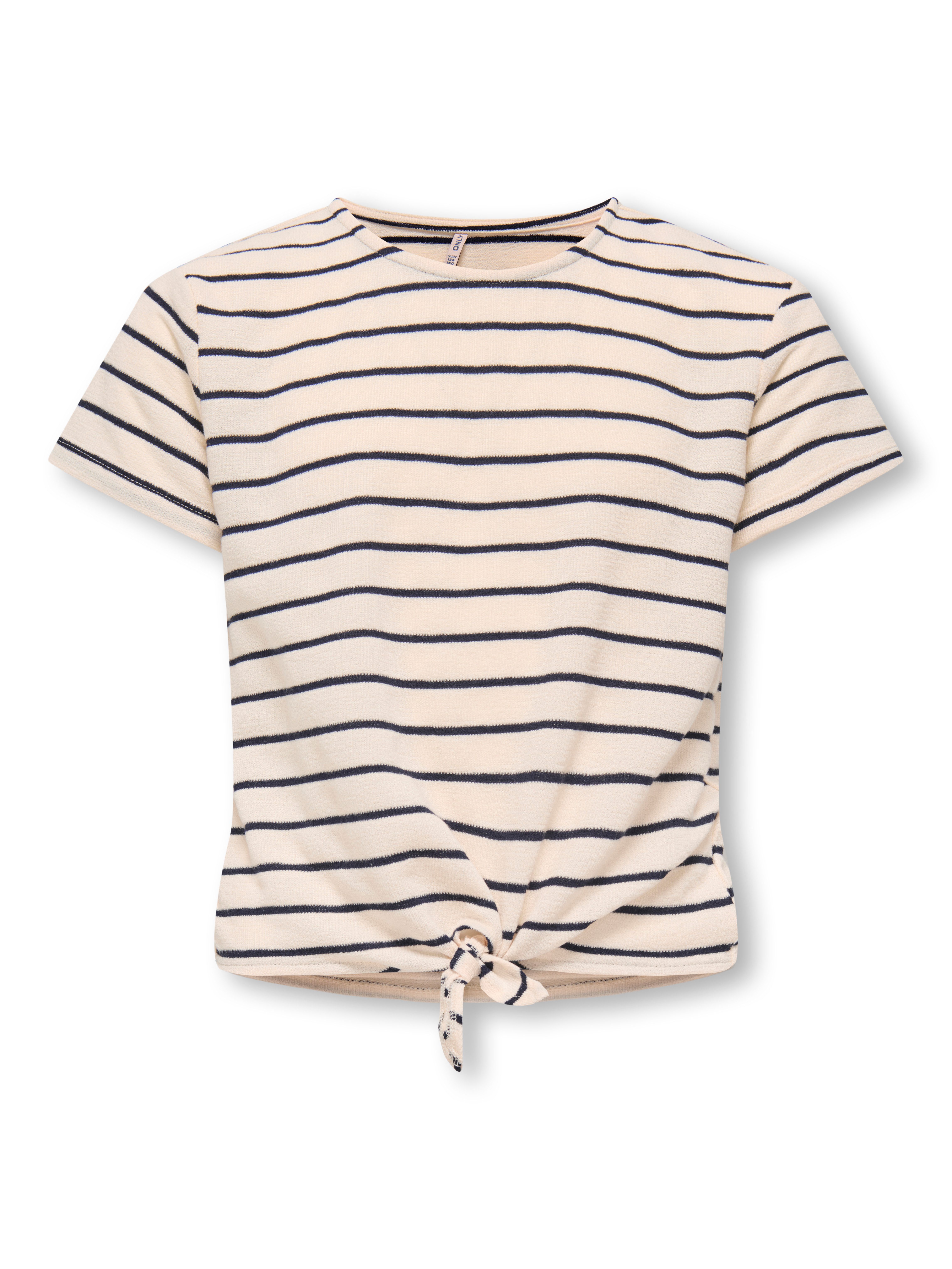 KIDS ONLY T-Shirt KOGJANA SS STRIPED KNOT TOP JRS mit coolem Knotendetail