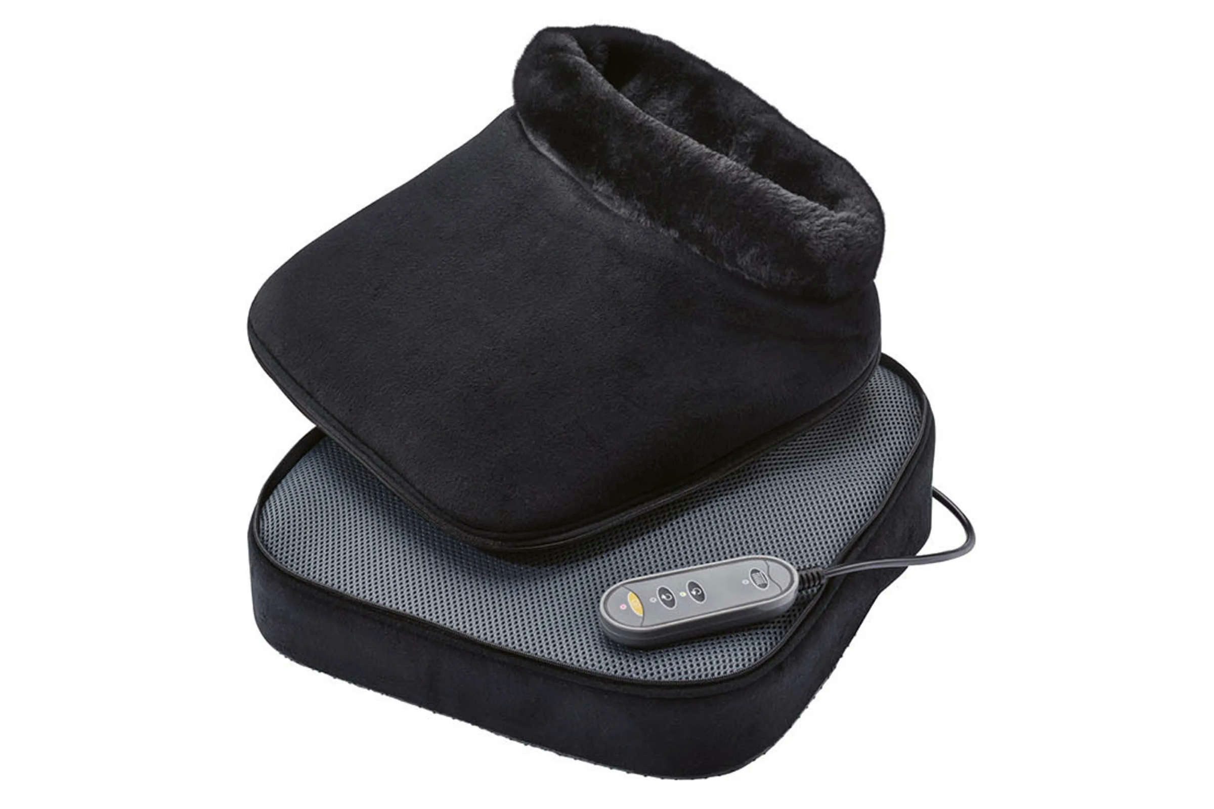 SilverCrest Shiatsu-Fußmassagegerät Shiatsu Fuß-Massagegerät 24W, Gerät mit Zubehör, mit Wärmefunktion