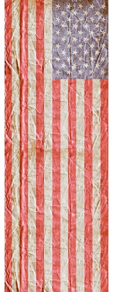 Architects Paper Fototapete Flag USA, (1 St), Fototapete USA Flagge Tapete Panel 1,00m x 2,80m