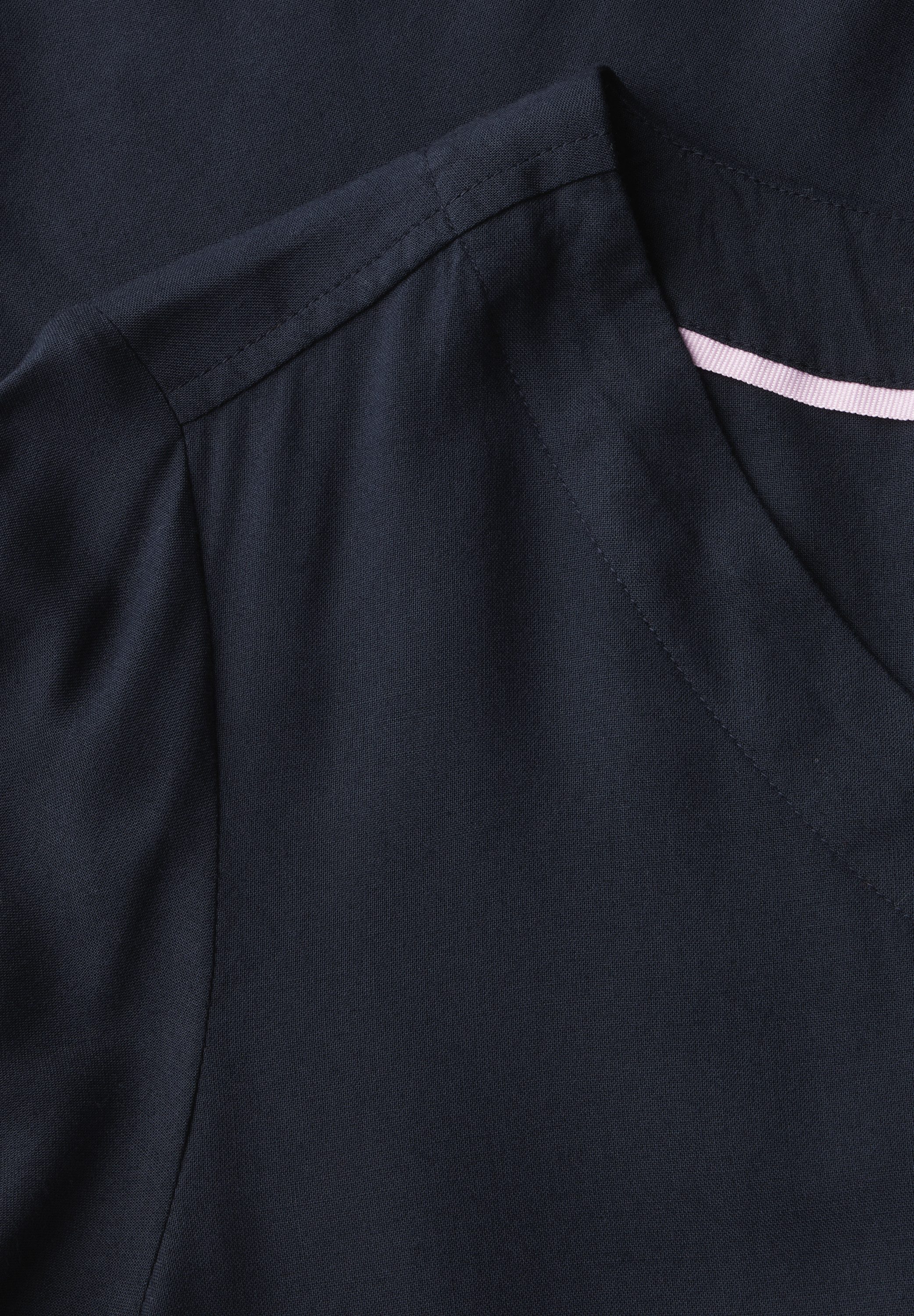 CECIL Kurzarmbluse in Unifarbe