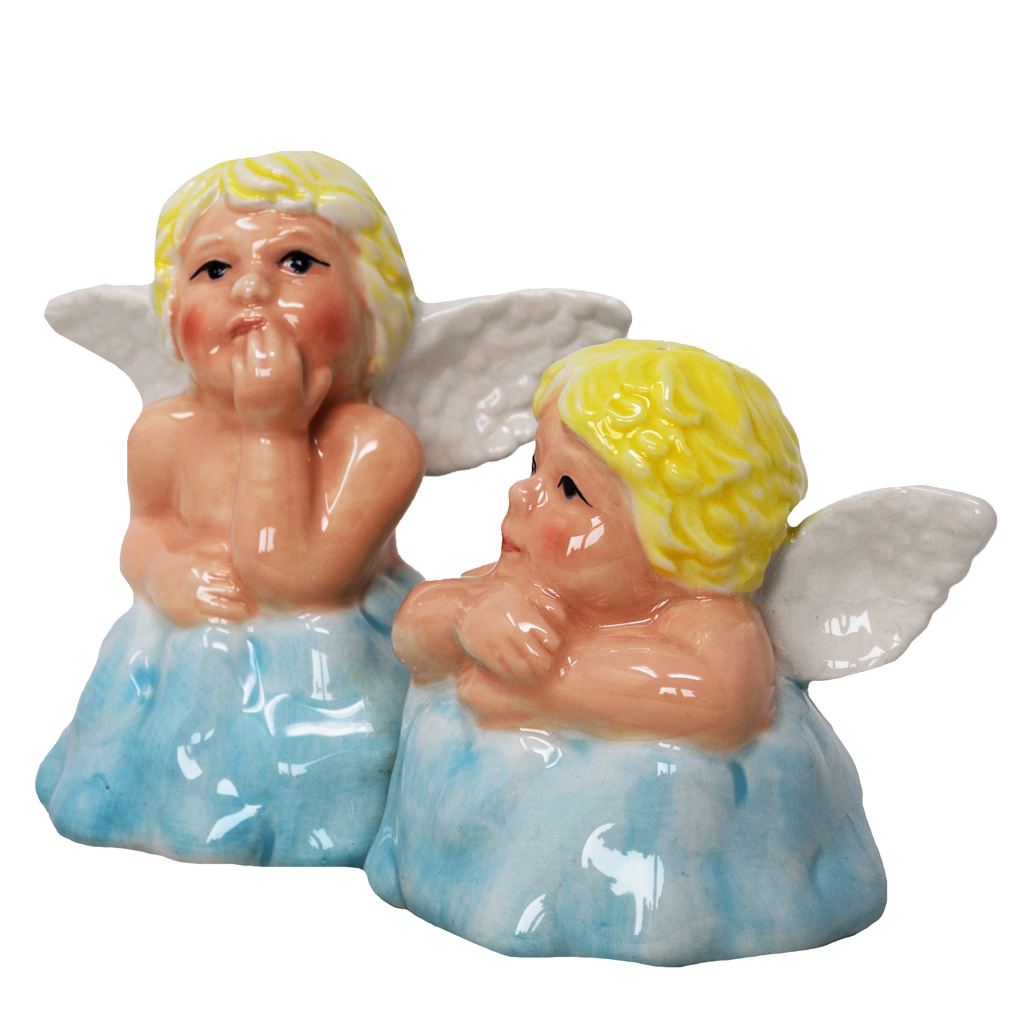 MystiCalls Salz- / Pfefferstreuer Salz- und Pfefferstreuer Engel Cupid Angels Weihnachten, (2-tlg), Mit Magneten verbunden