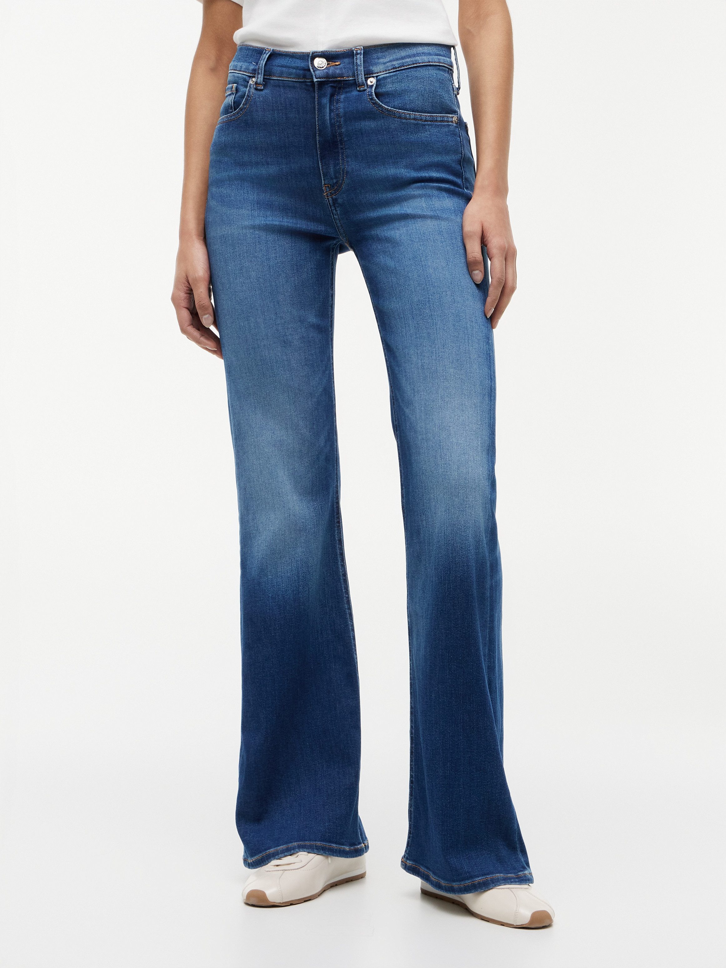 Tommy Hilfiger Bootcut-Jeans FLARE KATY RW Baumwollmischung, Stretch, in ausgestellter Form