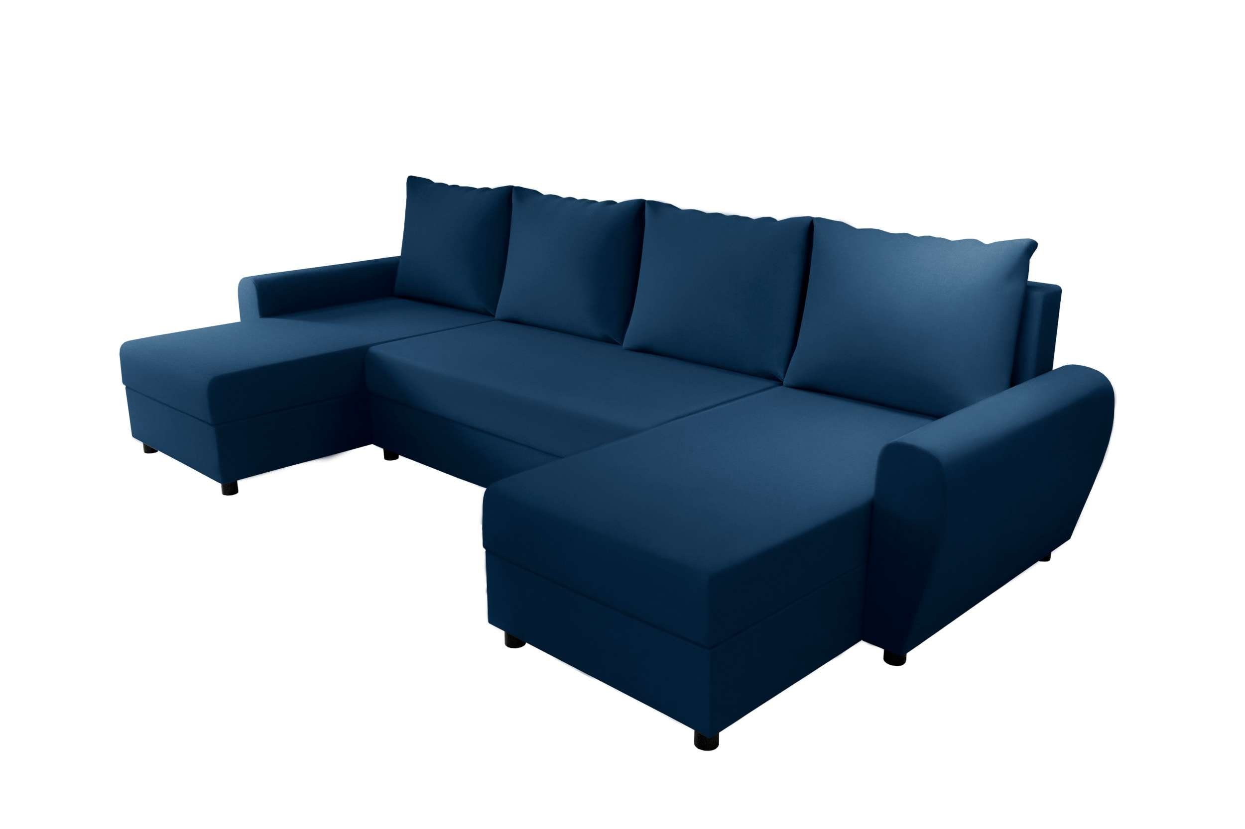 Stylefy Modern mit Sofa, Arlen, Bettfunktion, Design Eckcouch, Wohnlandschaft Sitzkomfort, Bettkasten, U-Form, mit