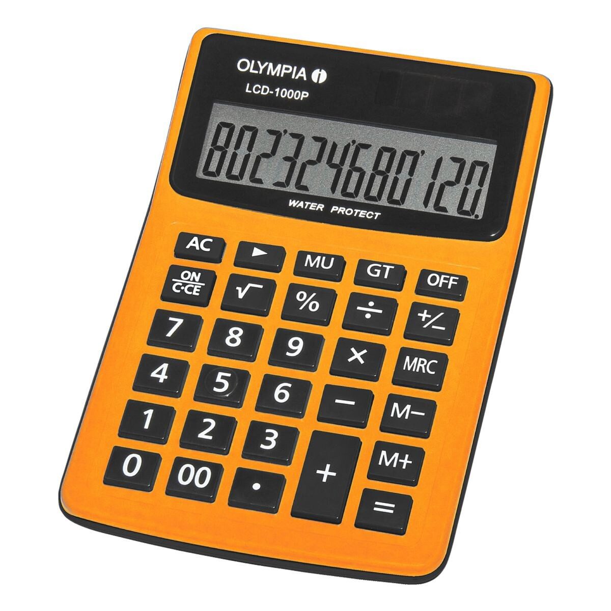 Olympia Taschenrechner LCD 1000P, mit Staub- und Spritzwasserschutz, 12-stellig