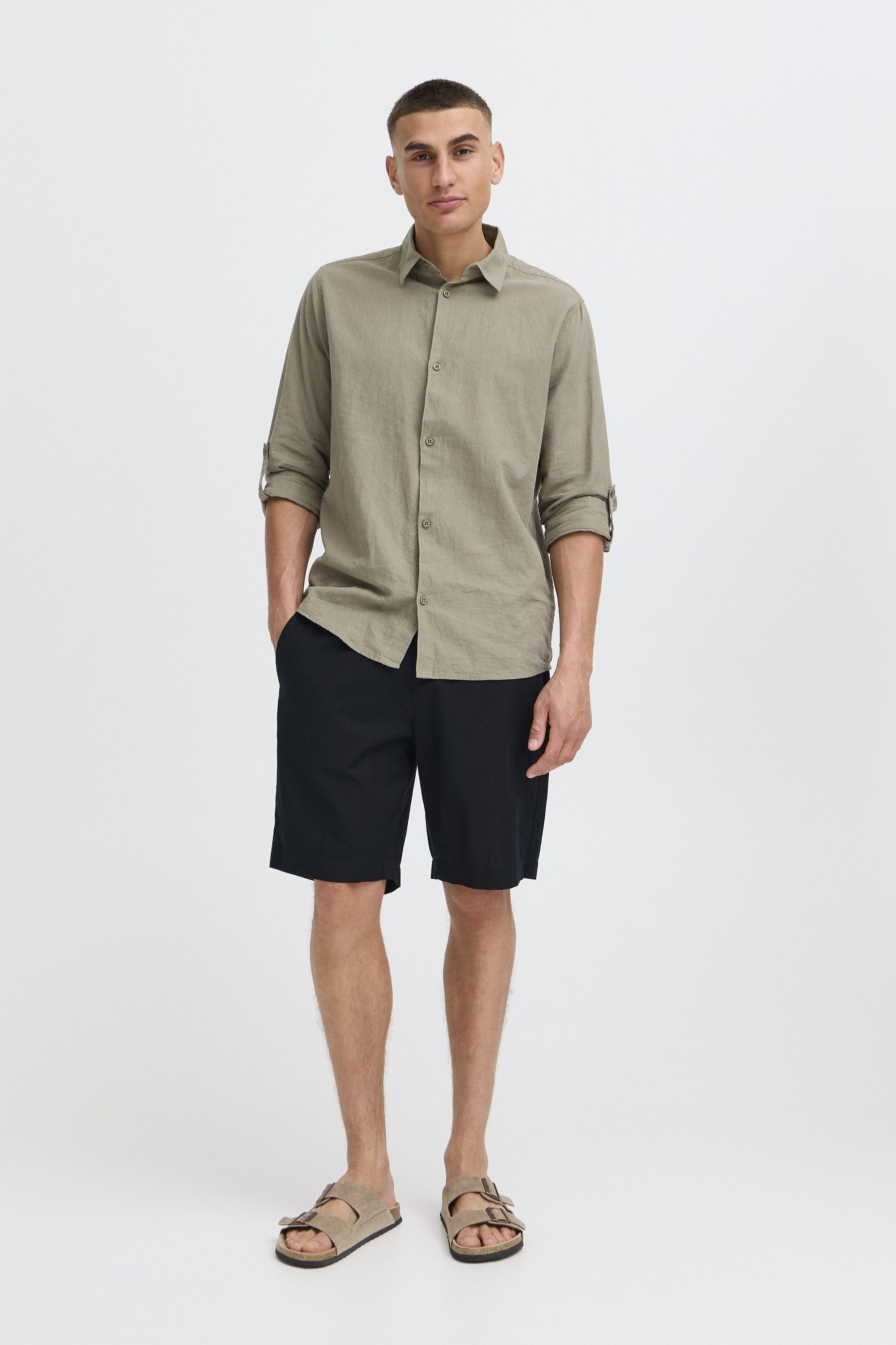 !Solid Leinenhose SDLinus Bequeme Leinenshorts