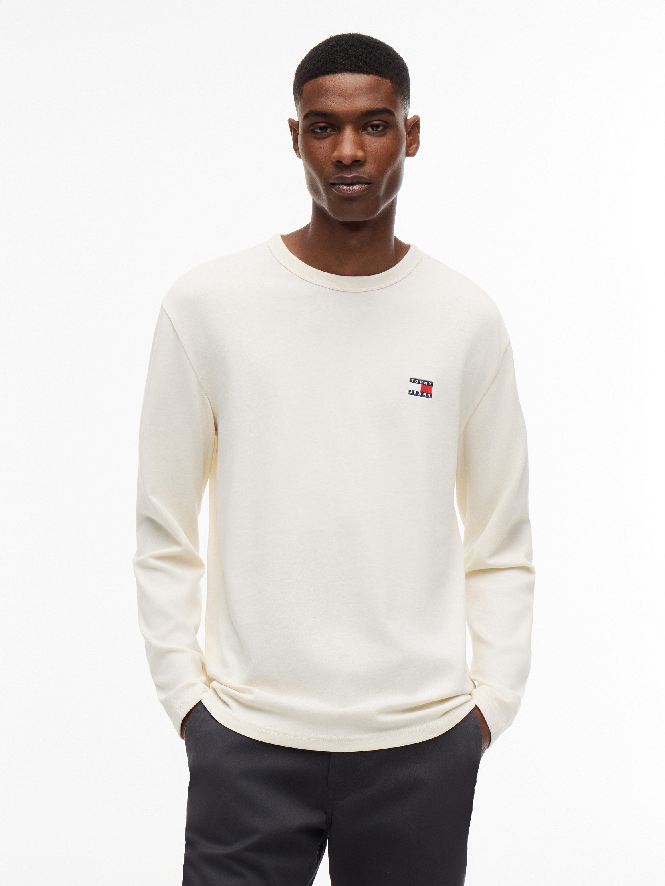 Tommy Jeans Langarmshirt TJM REG BADGE TEE LS EXT