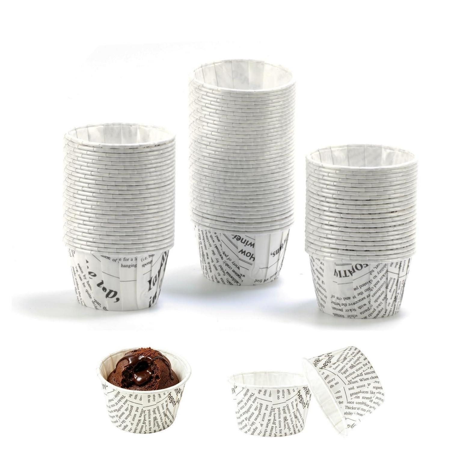 LuxusKollektion Muffinform Muffinförmchen Papier 150 Stück Weiß, (150-tlg)
