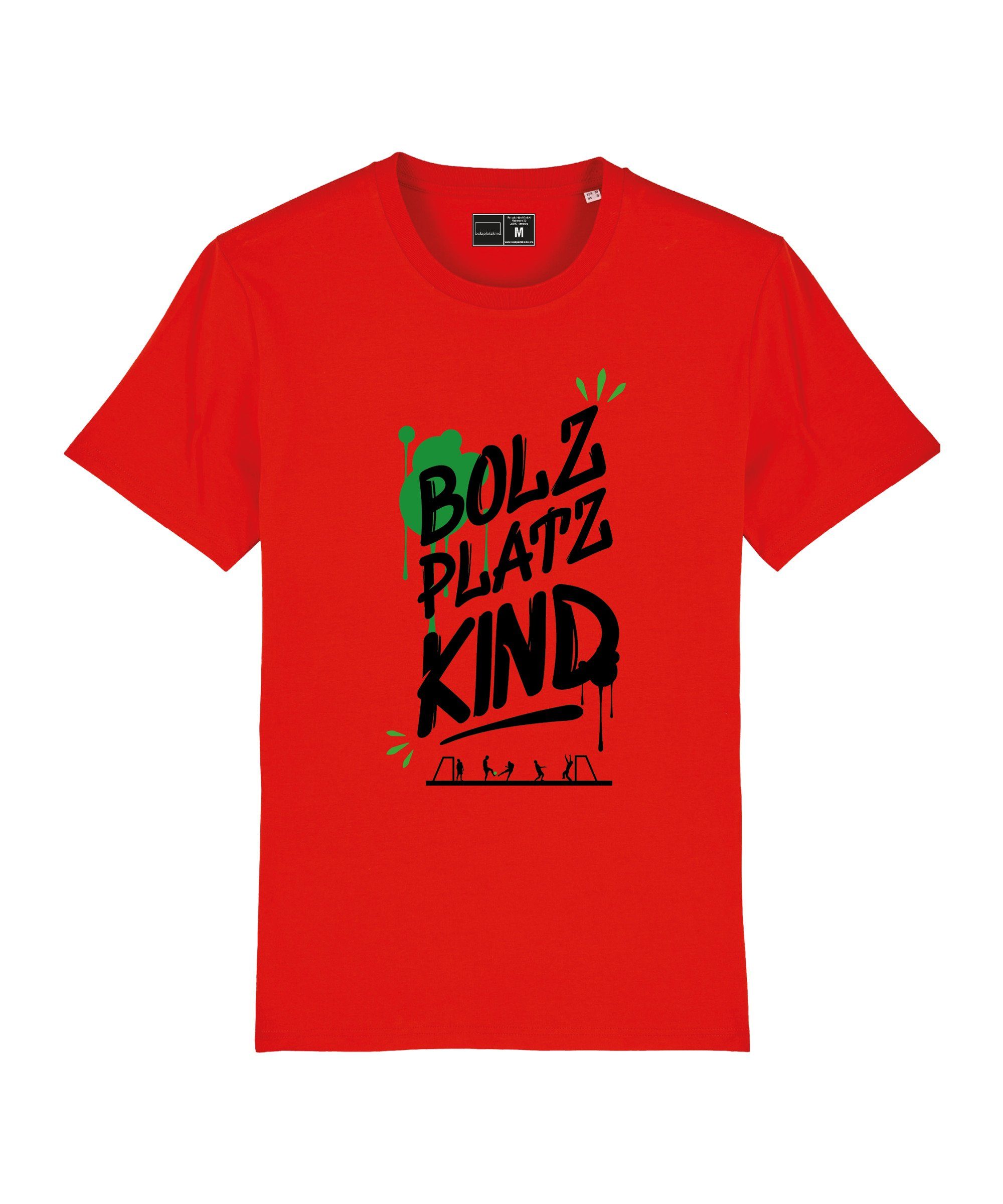 Bolzplatzkind T-Shirt "Graffiti" T-Shirt Nachhaltiges Produkt rot