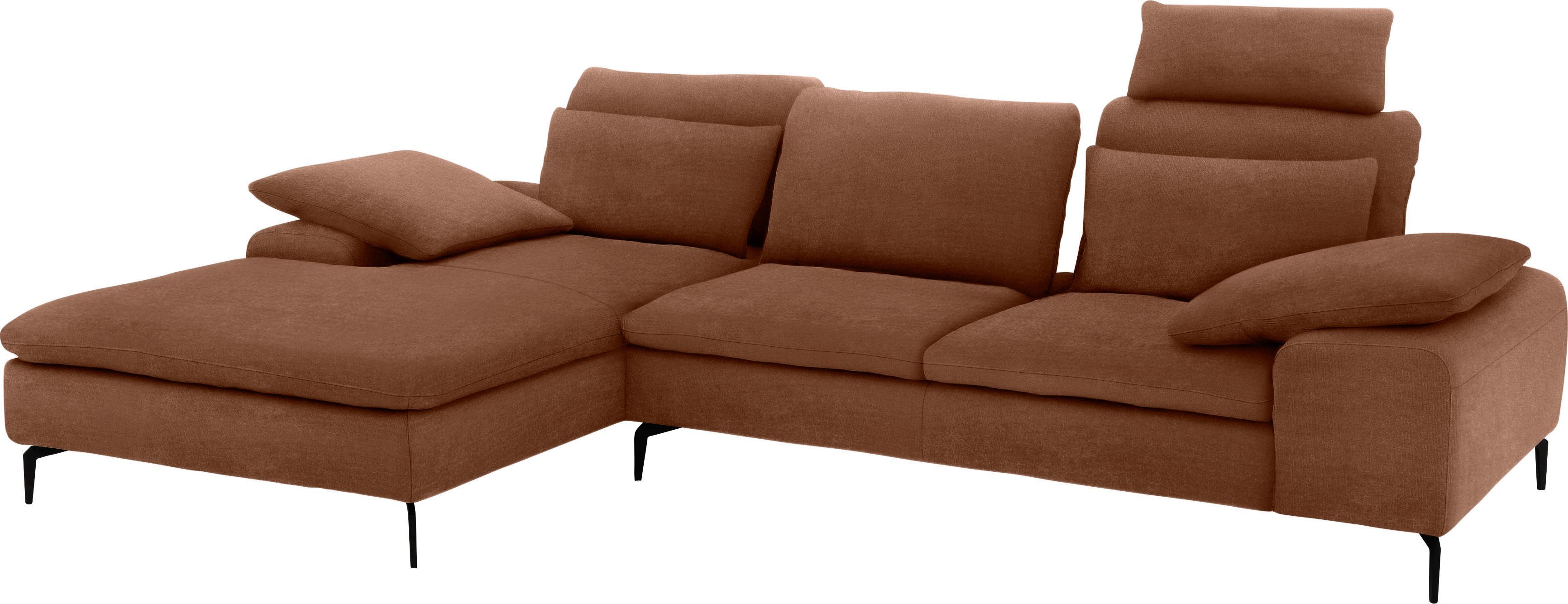 W.SCHILLIG inklusive Ecksofa Breite mit Sitztiefenverstellung, valentinoo, cm Set, 299 Hocker,