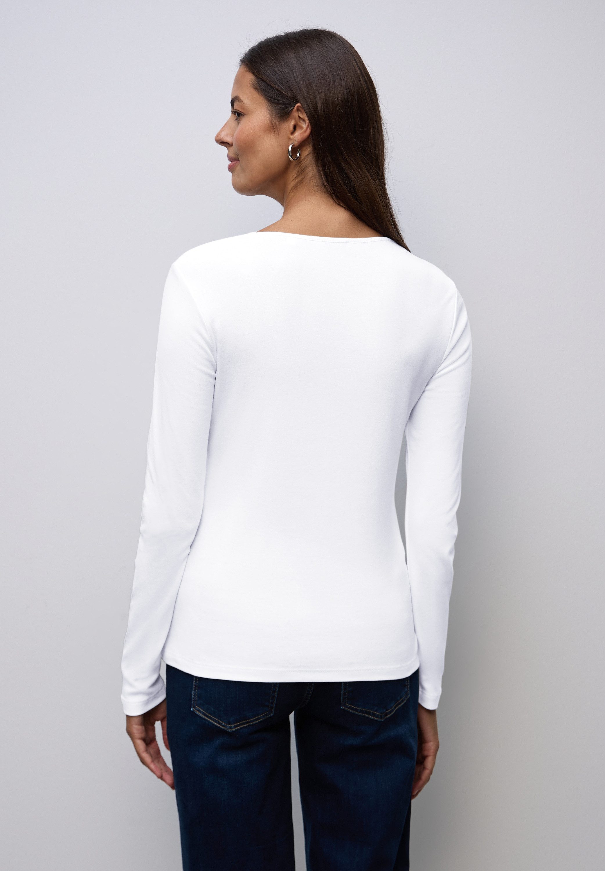 STREET ONE Langarmshirt im soften Baumwoll-Mix günstig online kaufen