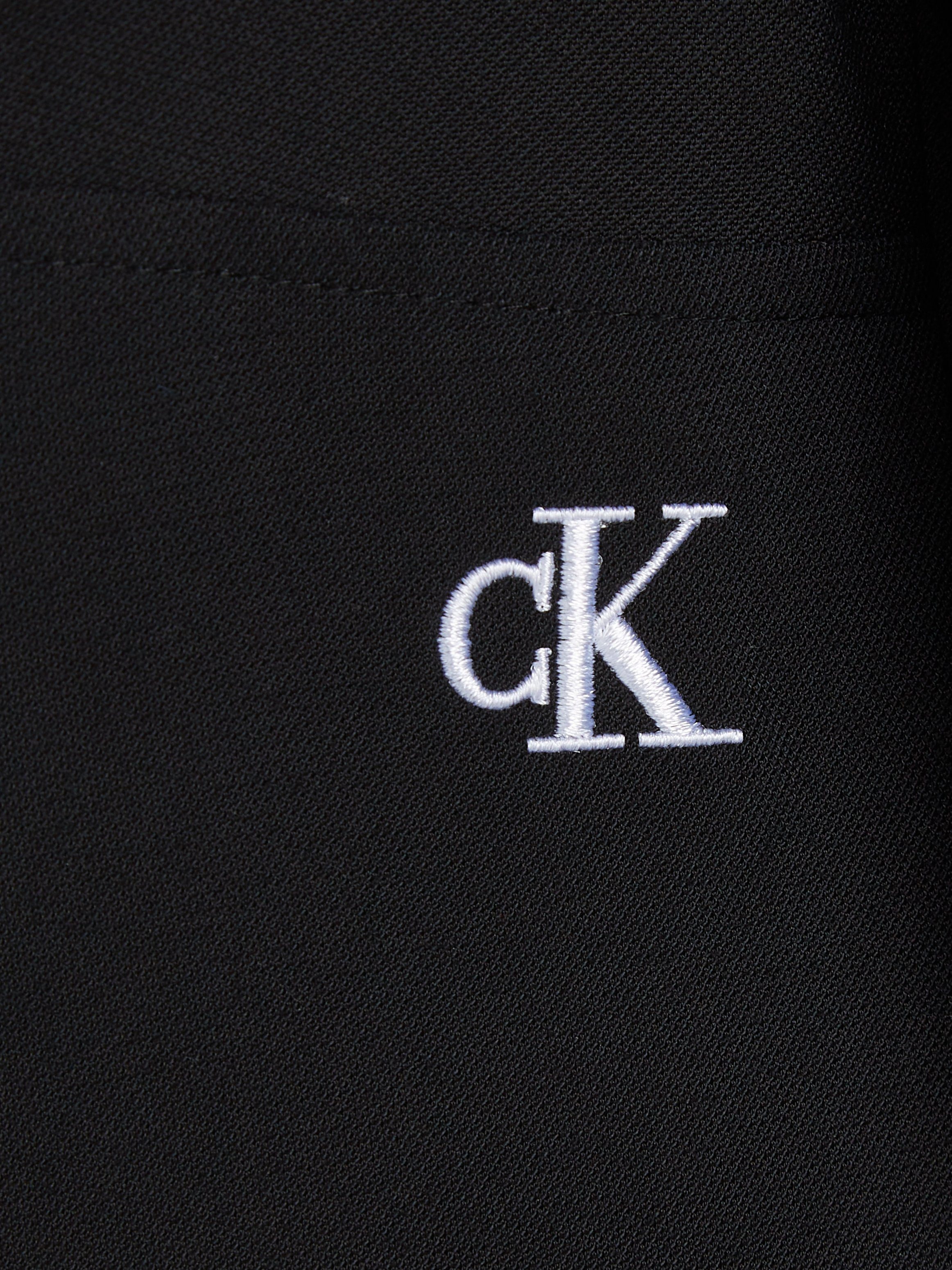 Calvin Klein Blusenkleid SLEEVE MINI ZIPPED LONG Jeans DRESS