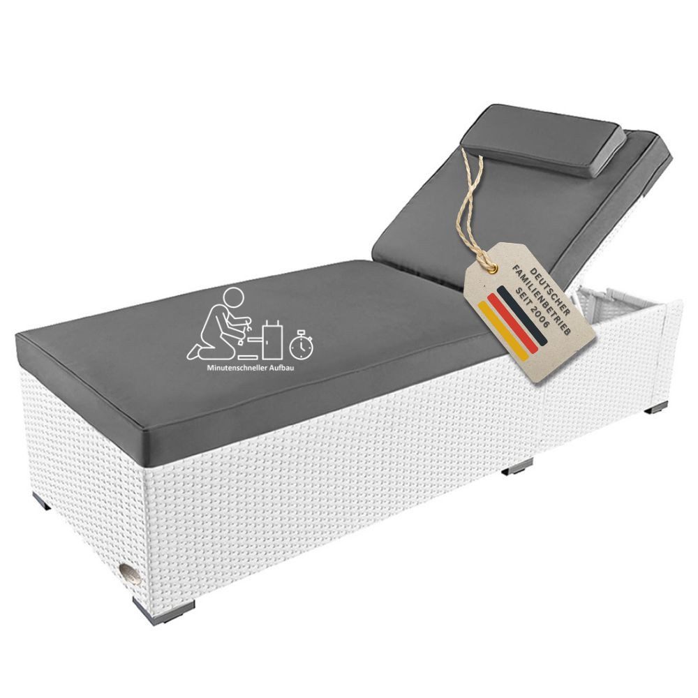RS Trade Gartenliege Sonnenliege Verona High