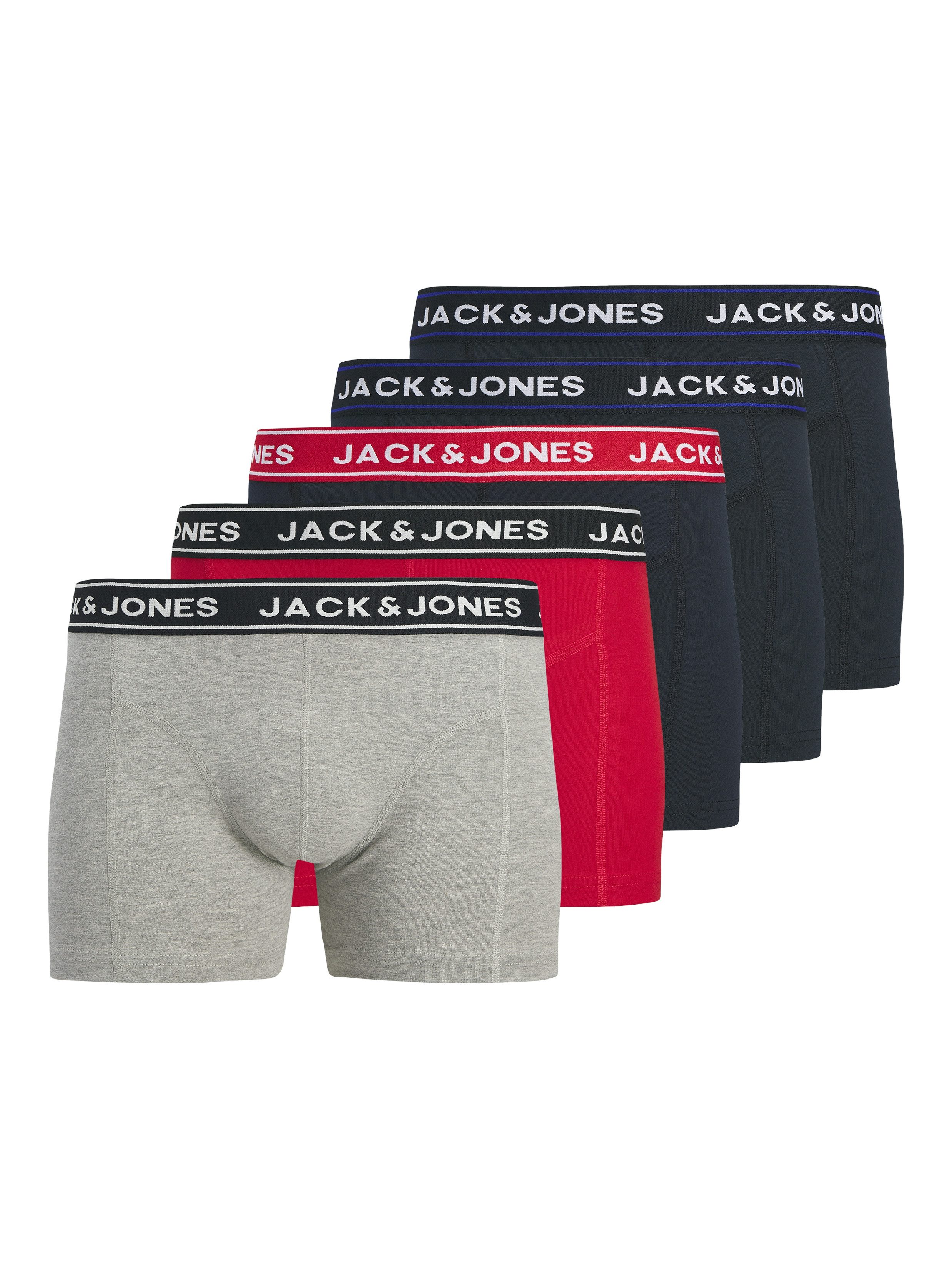 Jack & Jones Trunk JACHECTOR SOLID TRUNKS 5 PACK POLY (Packung, 5-St)