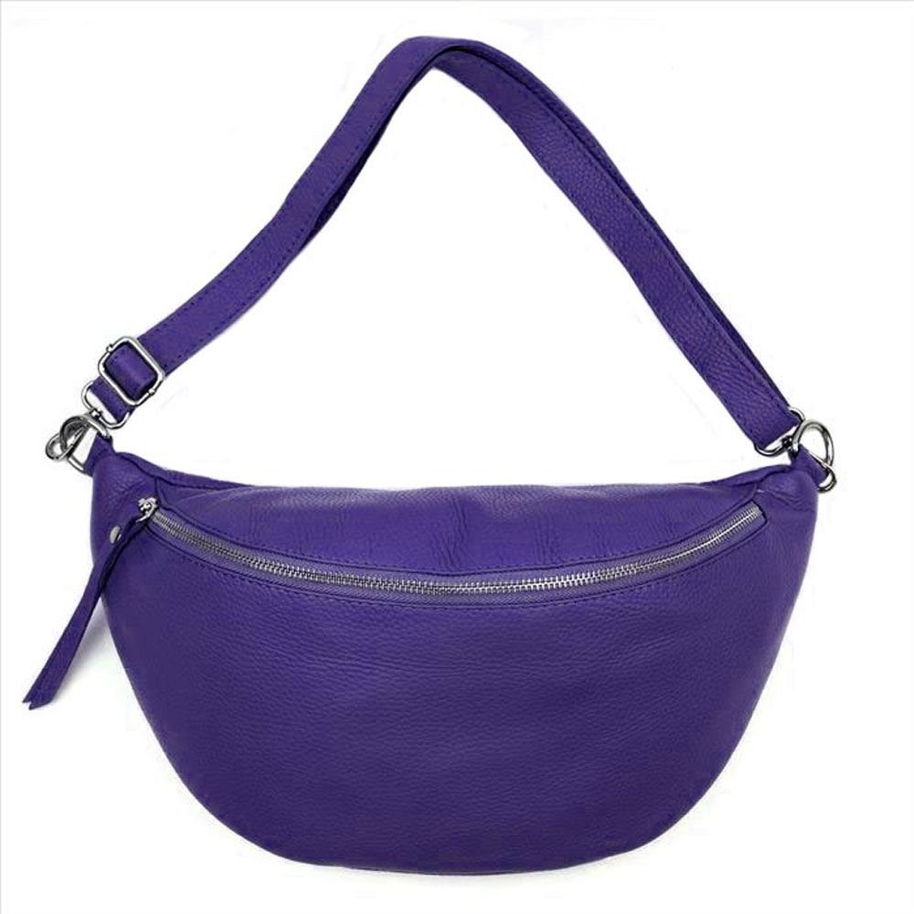 Sa-Lucca Bauchtasche Bodybag Cross Bag Damen Bauchtasche echt Leder made in Italy