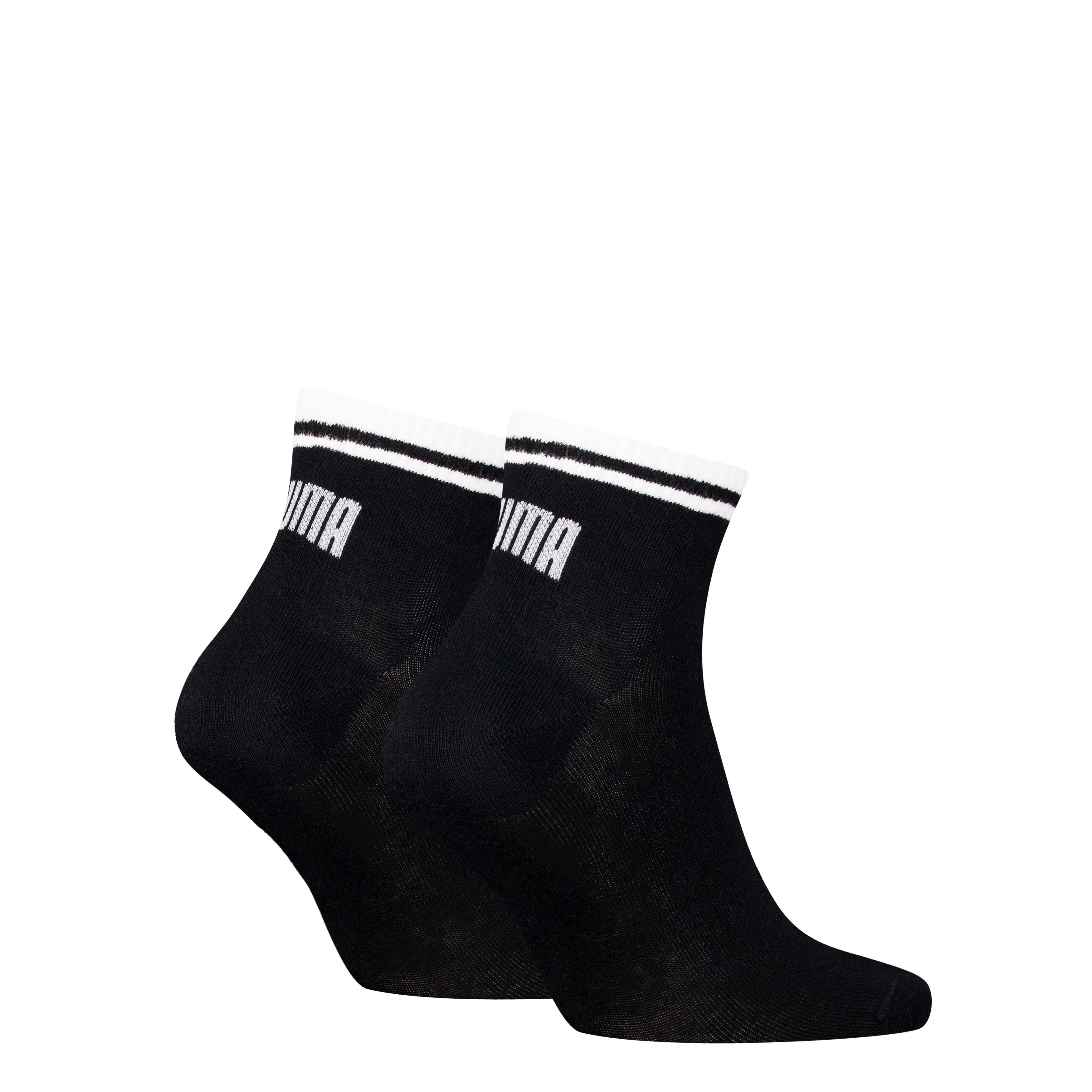 PUMA Kurzsocken PUMA UNISEX HERITAGE QUARTER 2P (2 Paar) mit Kontraststeifen am Bündchen