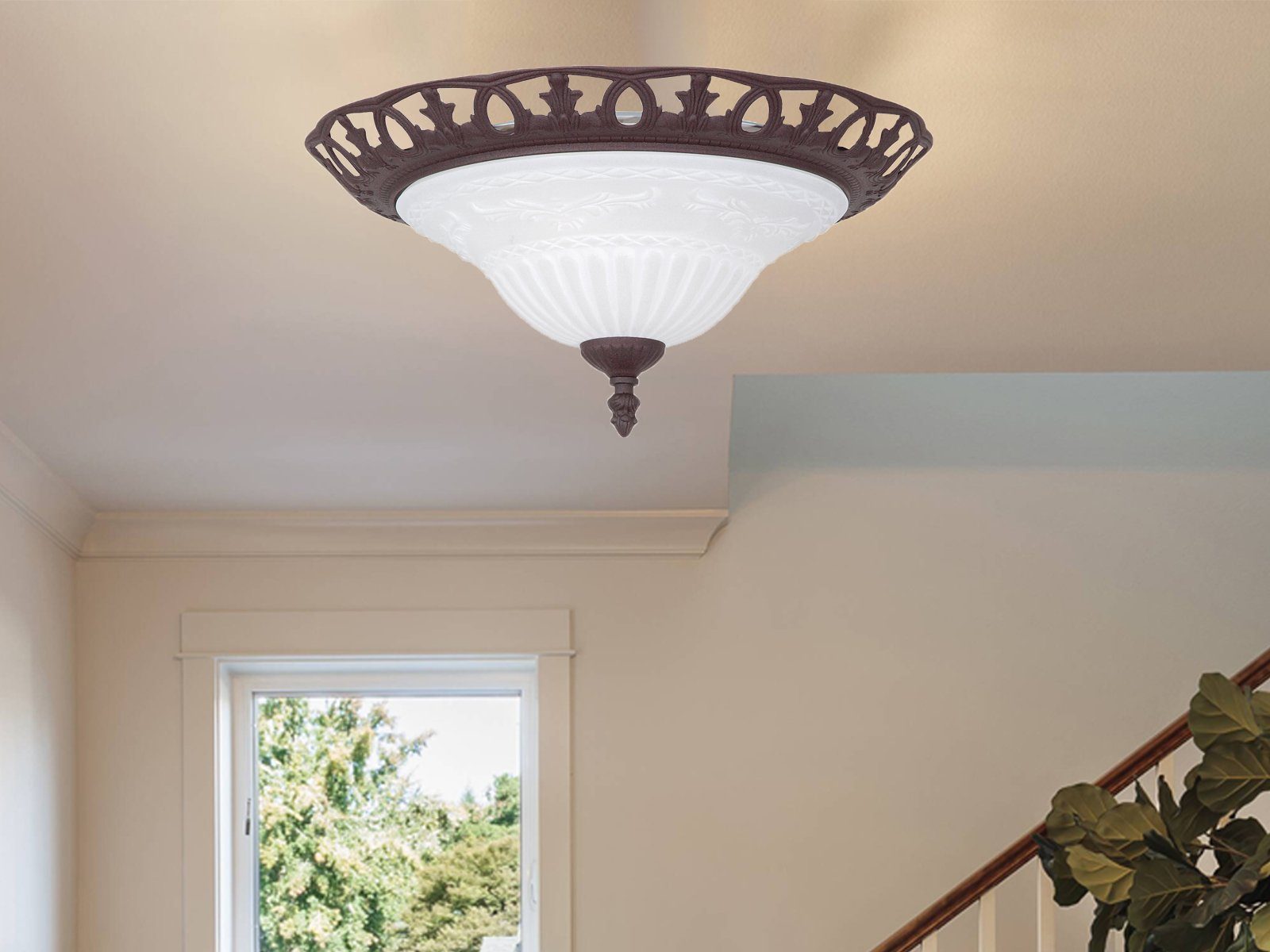 TRIO Leuchten LED Deckenleuchte, Dimmfunktion, LED wechselbar, Warmweiß, La günstig online kaufen