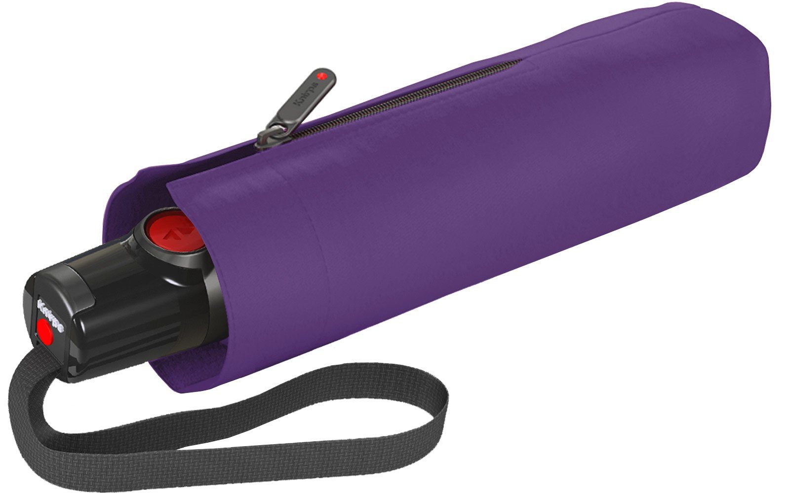 T.100 Automatikschirm mit für Taschenregenschirm Duomatic kleiner die Auf-Zu-Automatik, Handtasche Knirps® violett