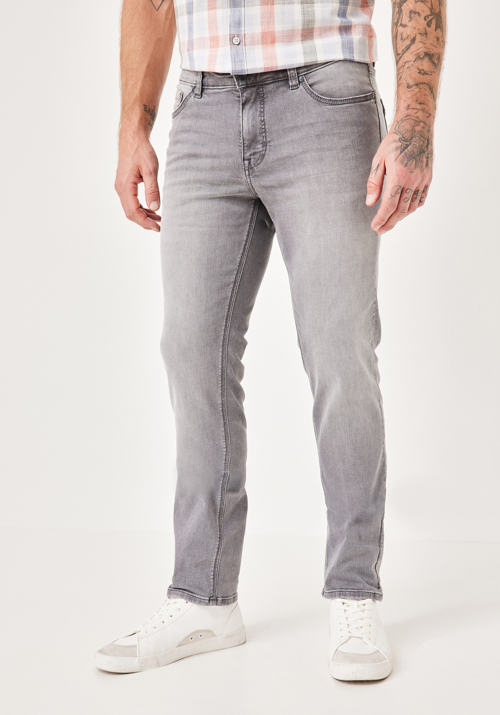 Paddock's Slim-fit-Jeans PIPE Graue Slim-Fit Jeans günstig online kaufen