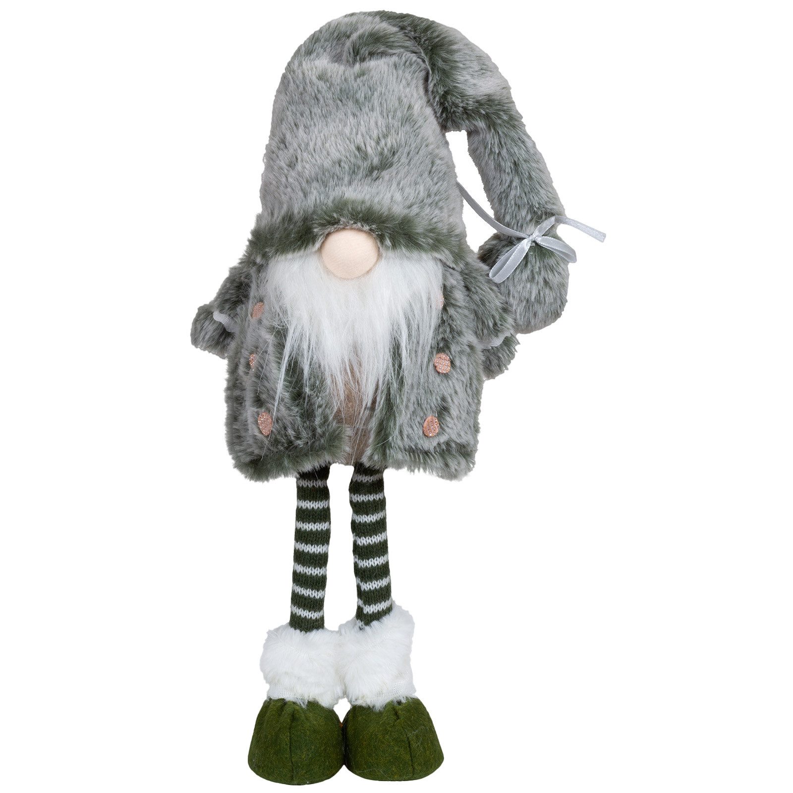 Christmas Paradise Wichtel Weihnachtsdeko stehender Weihnachtswichtel (Tomte, 40 cm, Kunstfaser), aus superweichem Fell Imitat