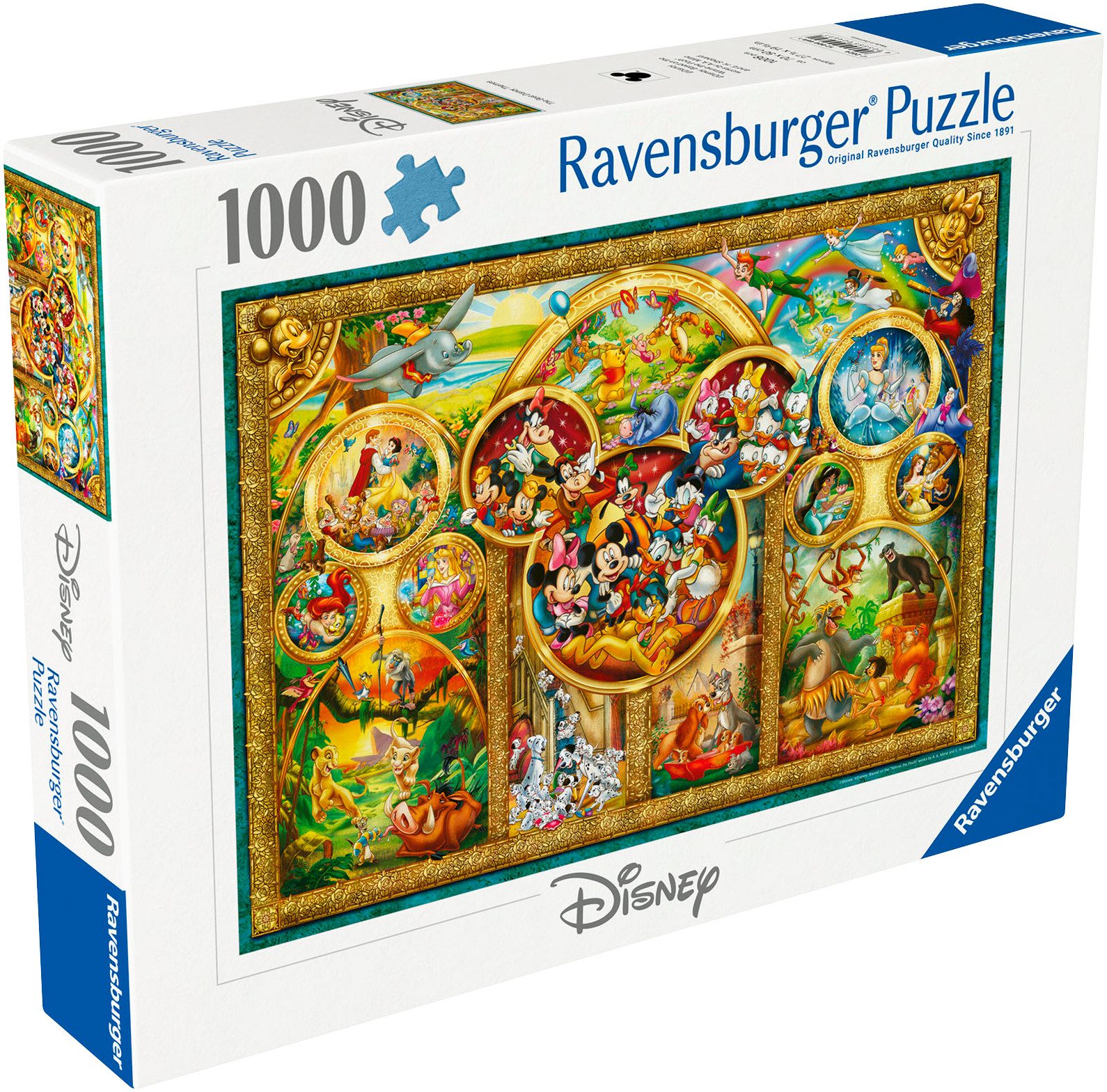 Ravensburger Puzzle Disney Classics, Die schönsten Disney Themen, 1000 Puzz günstig online kaufen