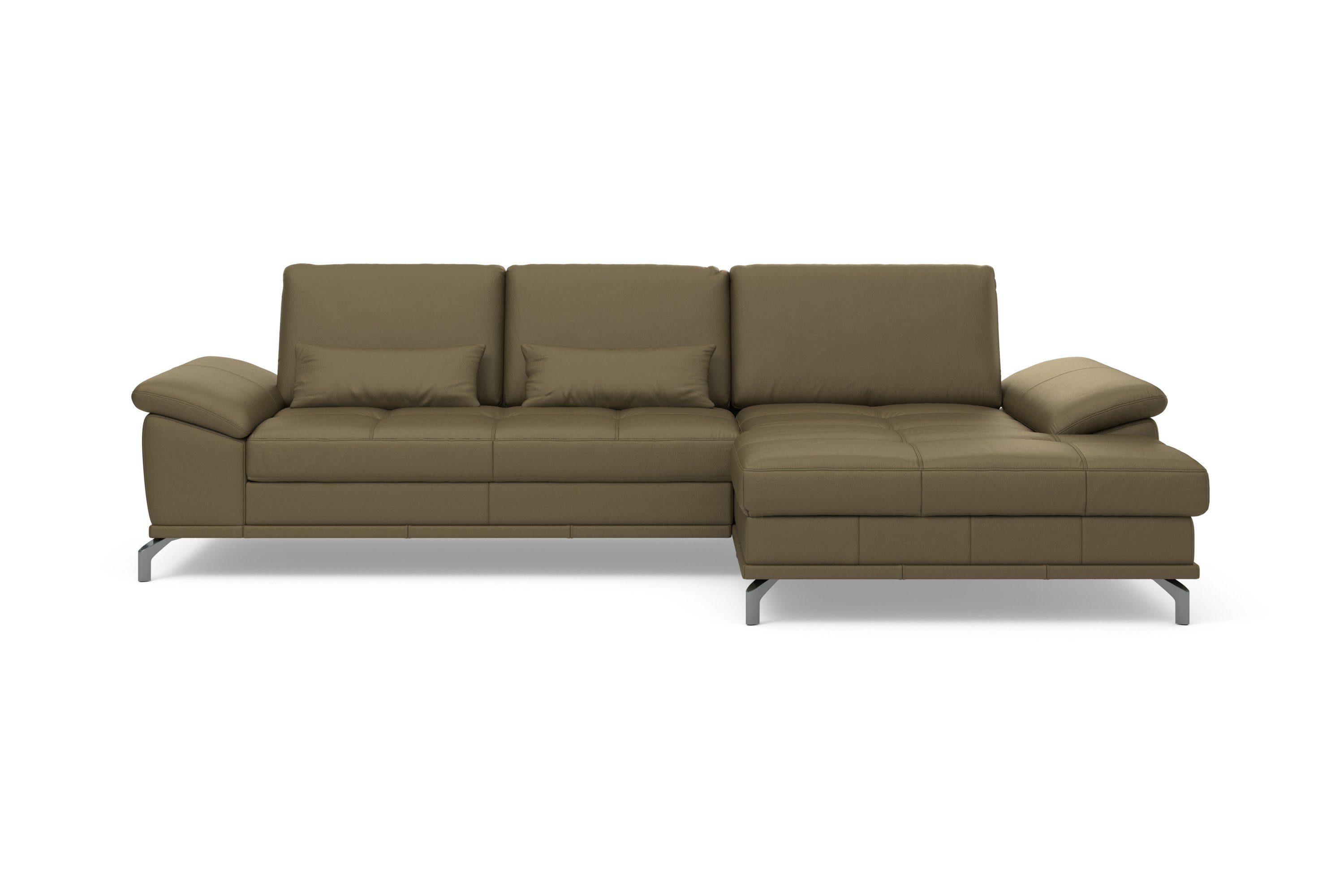OTTO home Ecksofa Costello L-Form, B: 301 cm mit Sitztiefen-, Armteilverstellung &, 3 Nierenkissen, optional Bettfunktion & Bettkasten