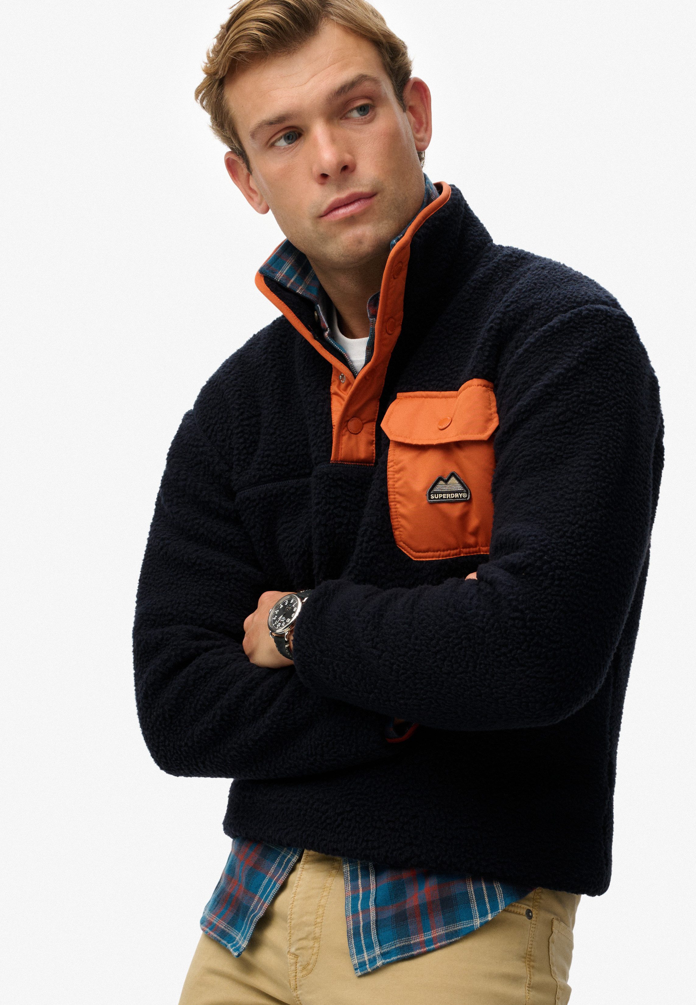 Superdry Sweatshirt FUJI FLEECE HENLEY günstig online kaufen