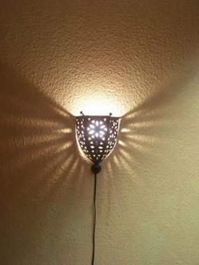 Marrakesch Orient & Mediterran Interior Wandleuchte Orientalische Lampe Wandleuchte Nawal, ohne Leuchtmittel, Handarbeit