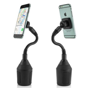 MidGard Magnet Autohalterung für KFZ-Getränkehalter, Cup Mount für Smartphones Smartphone-Halterung, (bis 7.5 Zoll)