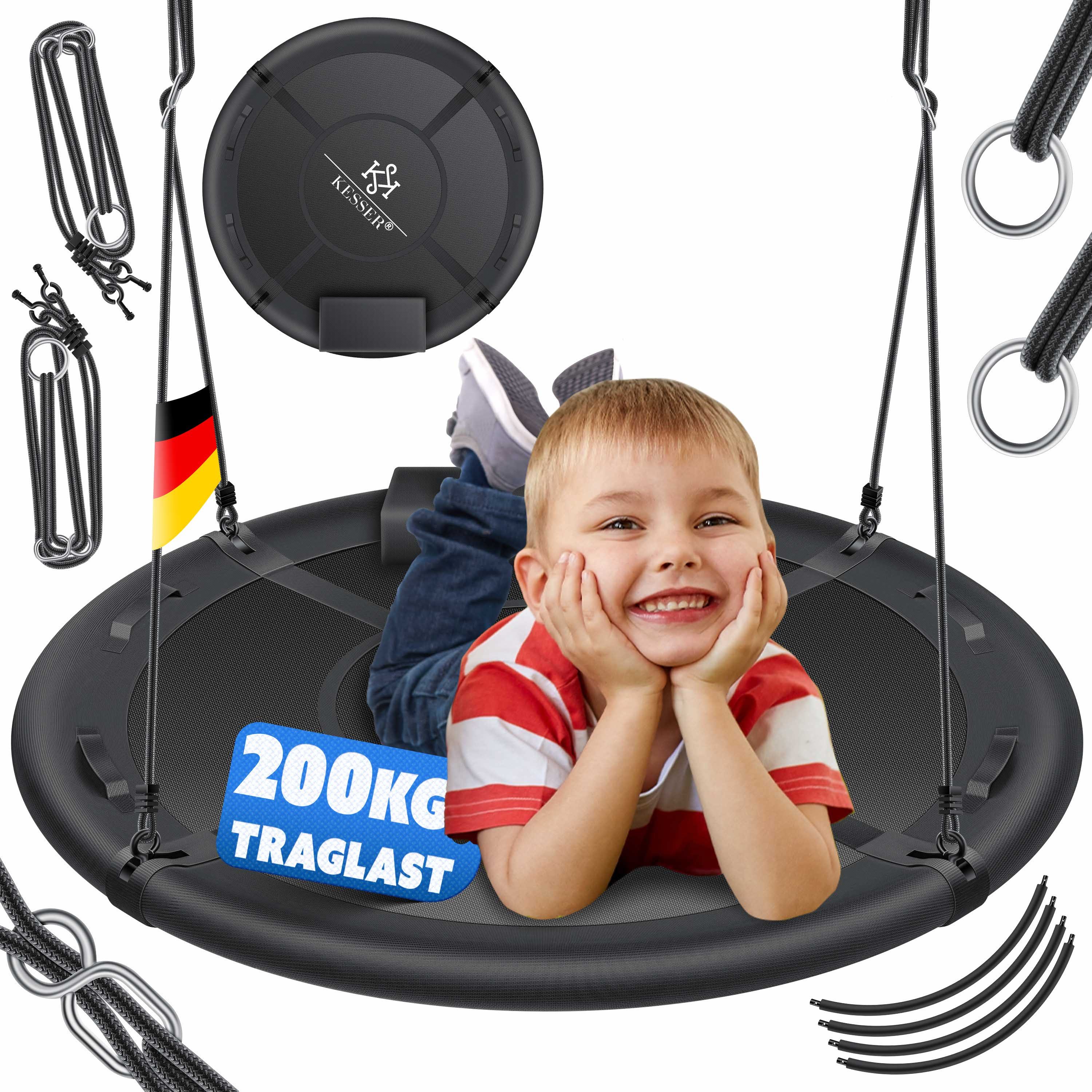 KESSER Nestschaukel, Nestschaukel Tellerschaukel Hängeschaukel Rundschaukel
