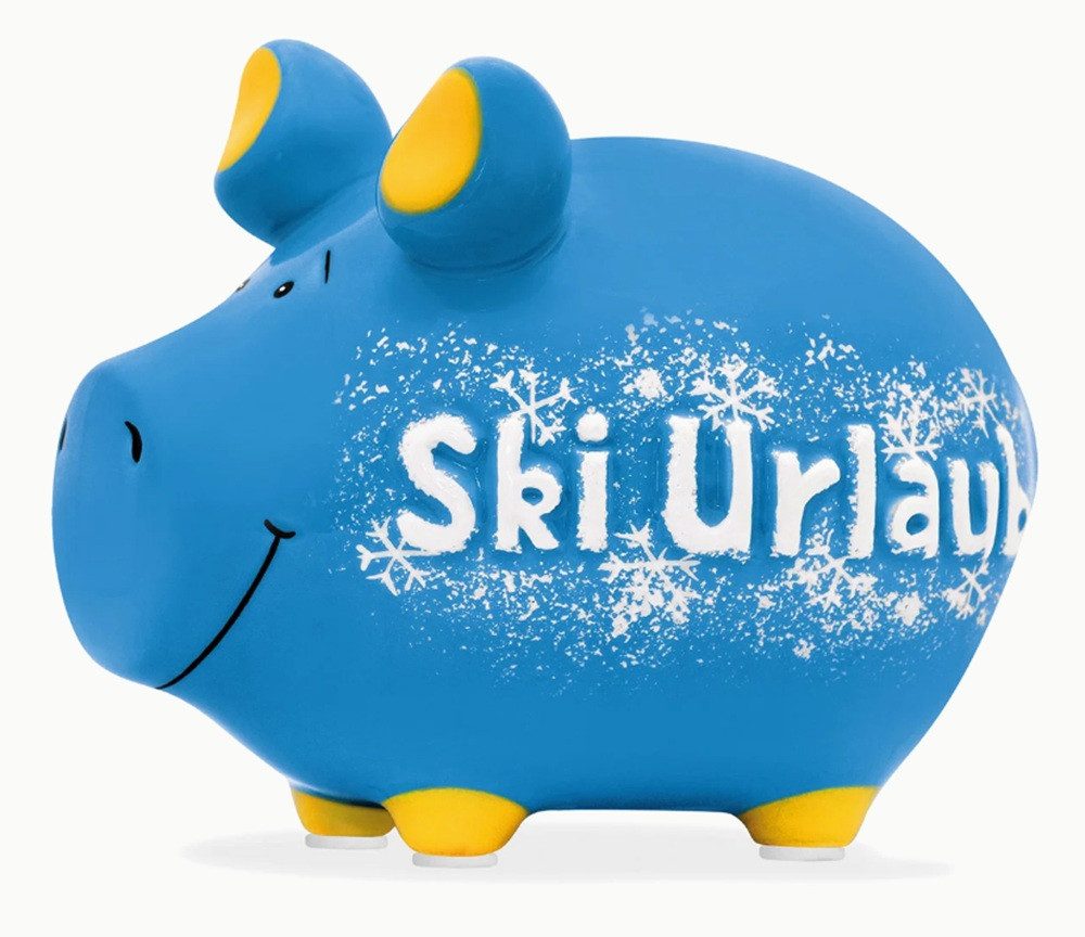 Sparschwein Company Spardose Sparschwein Company Sparschwein "Ski Urlaub" B12,5×H9×T9
