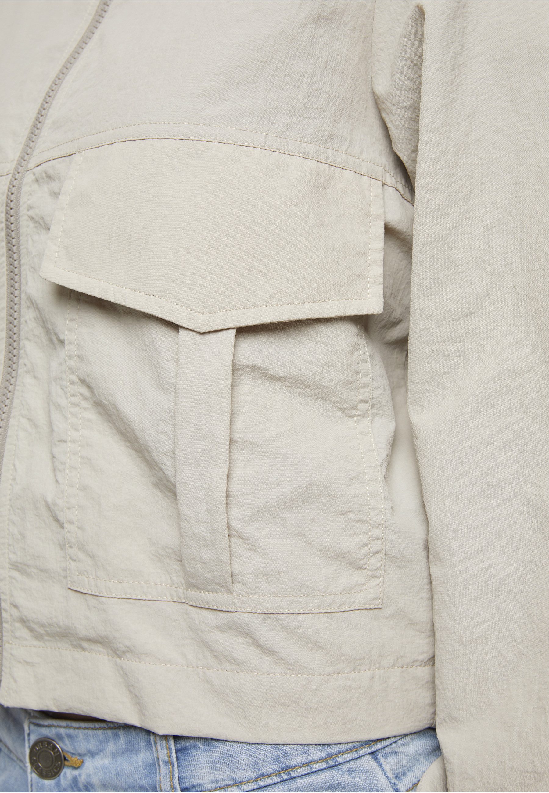 URBAN CLASSICS Windbreaker Urban Classics Ladies Short Crinkle Jacket (1-St)