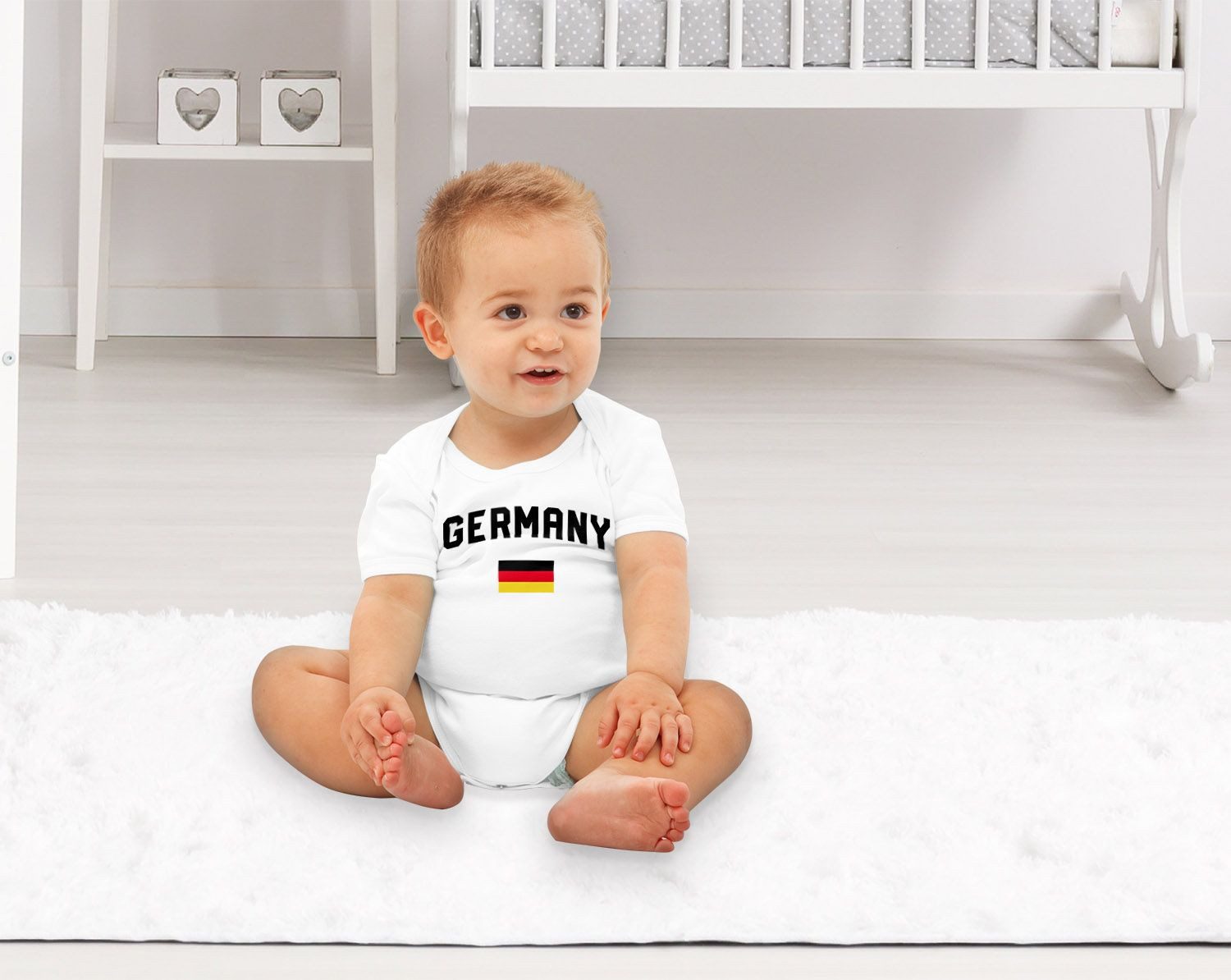 MoonWorks Body Baby Body Deutschland Flagge WM Fußball Weltmeisterschaft 2018 World