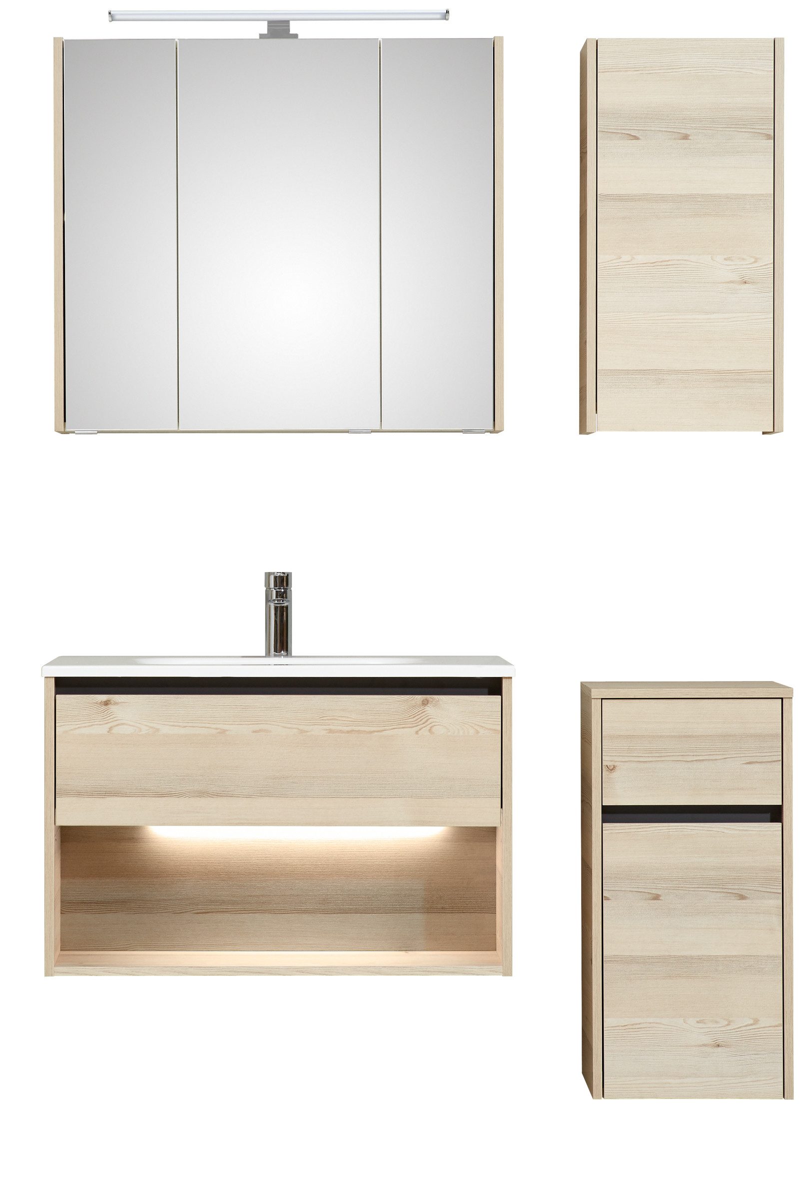 Saphir Badmöbel-Set Quickset 393, (Komplett-Set, 5-St)