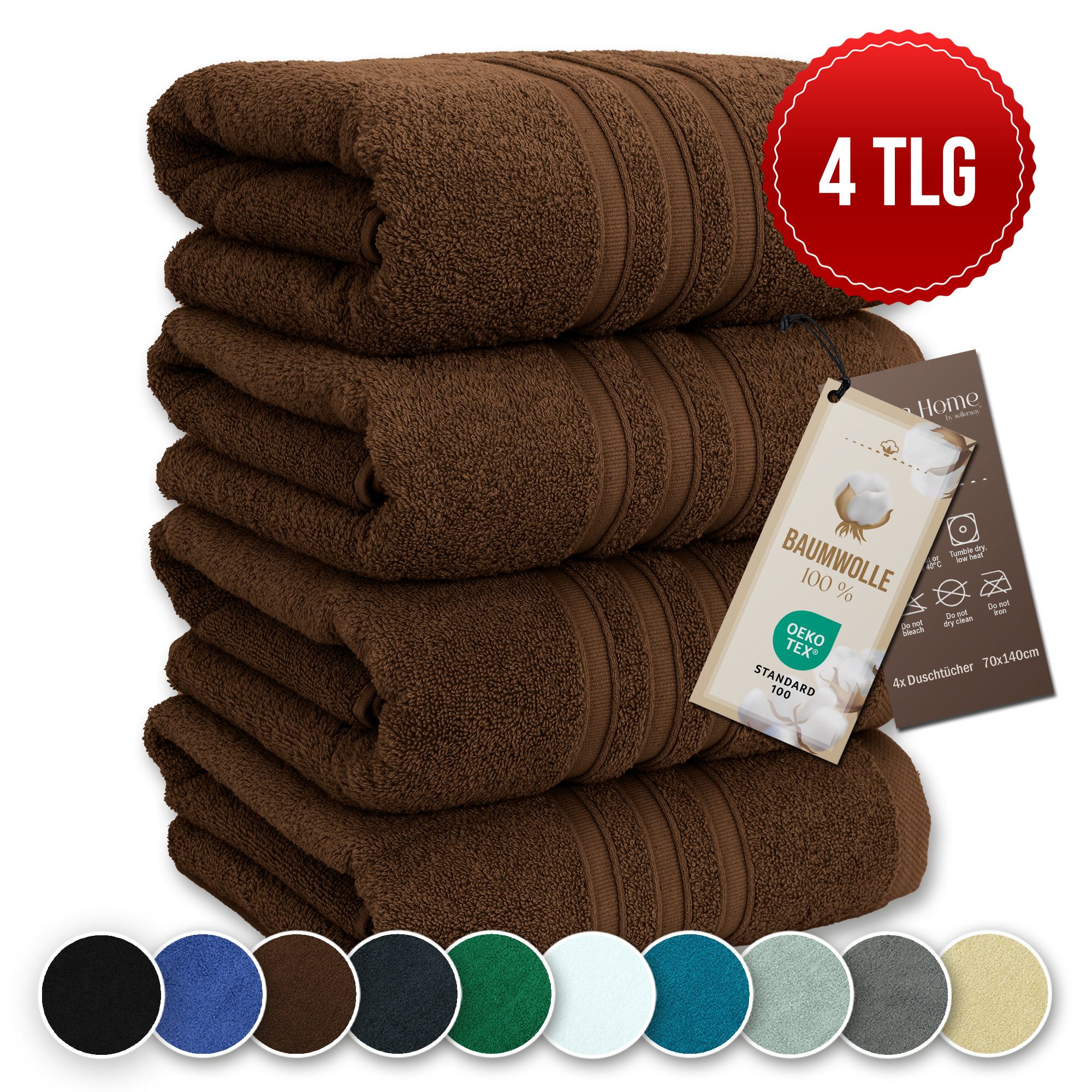 Veluna Home Badetücher Duschtücher Set, Duschtücher günstig online kaufen