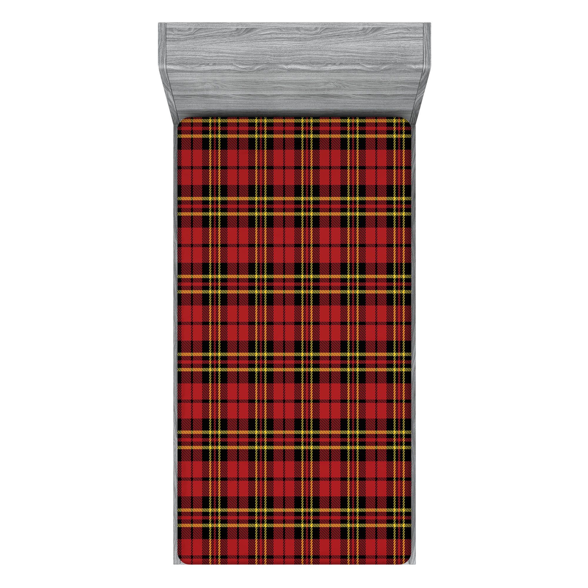 Abakuhaus Spannbettlaken Soft Dekorativer Stoff Bettwäsche Rund-um Elastischer Gummizug, Kariert Old Celtic britischen