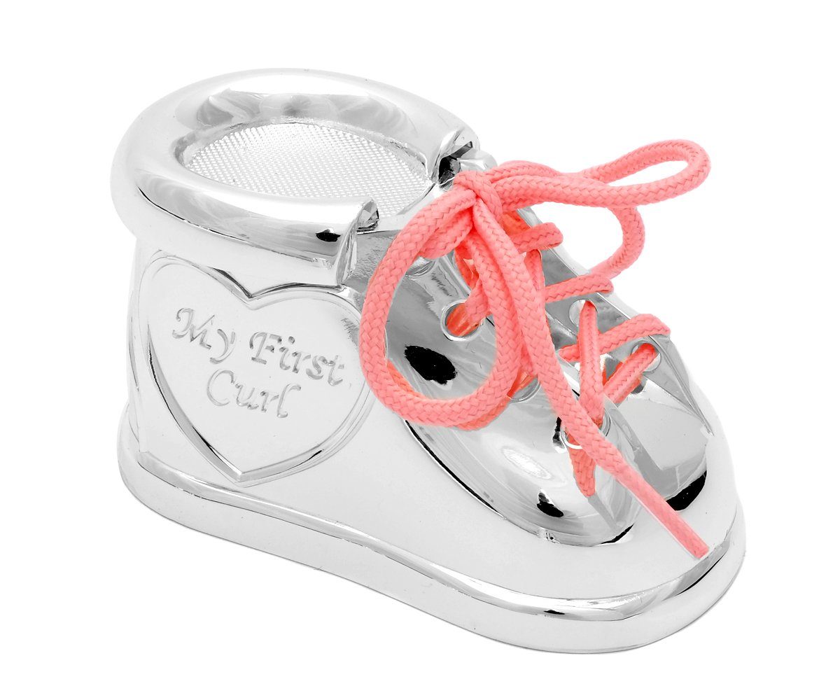 Brillibrum Zahndose Zahndose & Lockendose 2er Set versilbert Milchzahndose Schuh