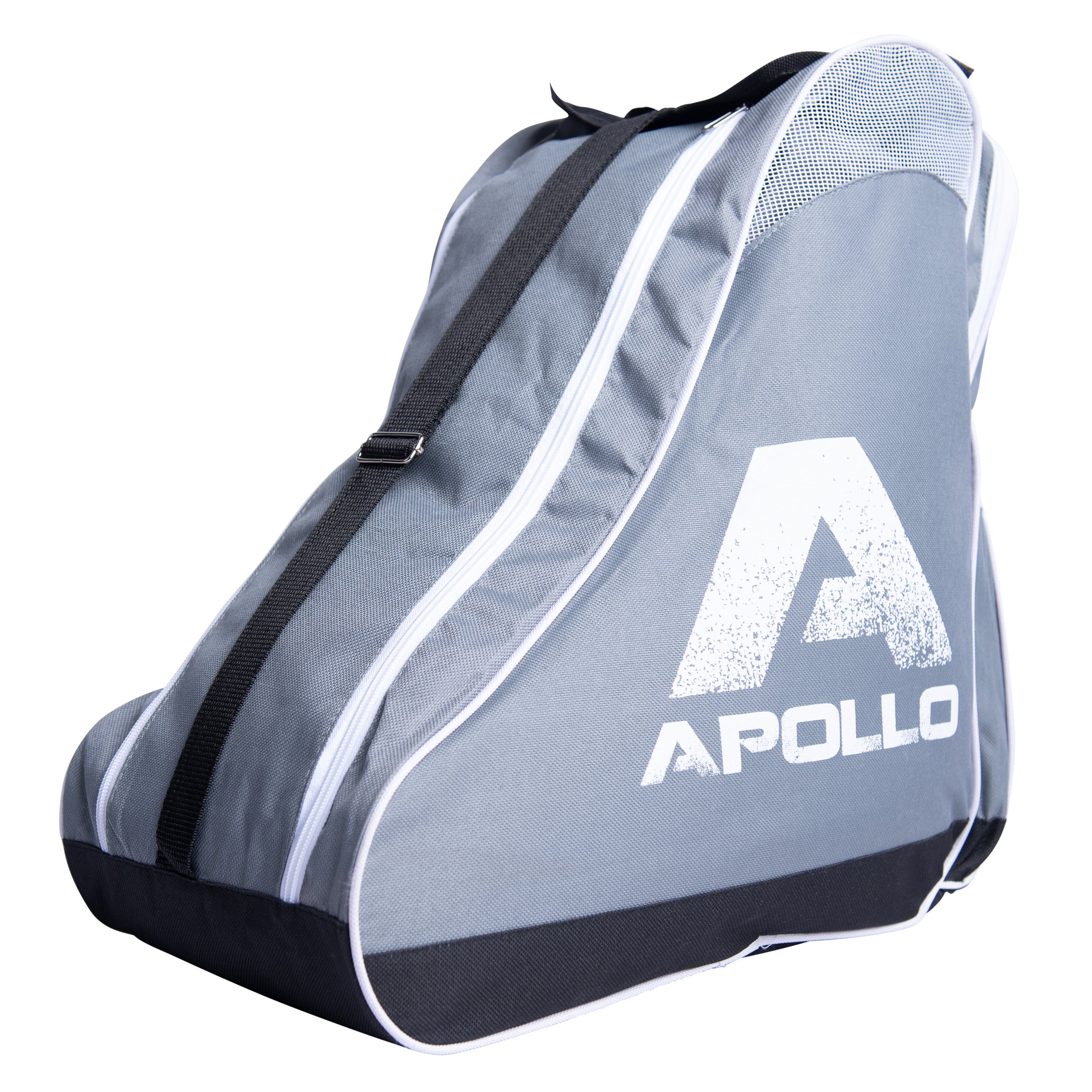 Apollo Skate Bag Skate Bag praktische Tasche für Schlittschuhe und Rollsport, sportlich, stabil und mit verstellbarem Schultergurt grau