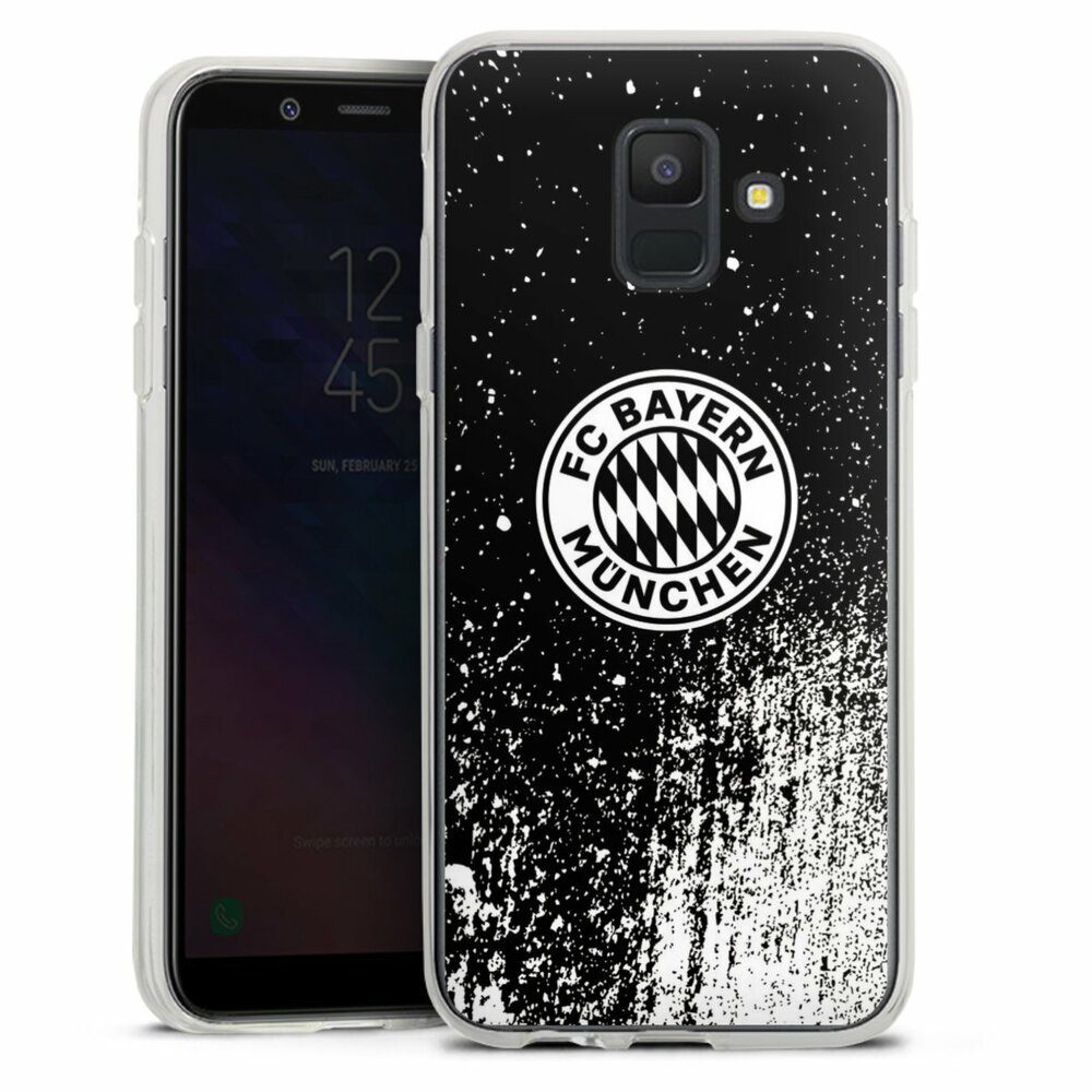 Handyhülle FC Bayern München Offizielles Lizenzprodukt FCB Splatter Schwarz - FCB
