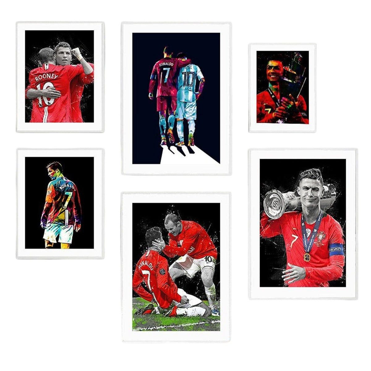 JUSTGOODMOOD Poster Fußball Christiano Ronaldo bei Manchester United beste Momente als Dek, C (1 St)