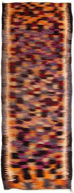 Wollteppich Kelim - Old - 305 x 105 cm - mehrfarbig, morgenland, rechteckig, Höhe: 5 mm, Wohnzimmer, Einzelstück